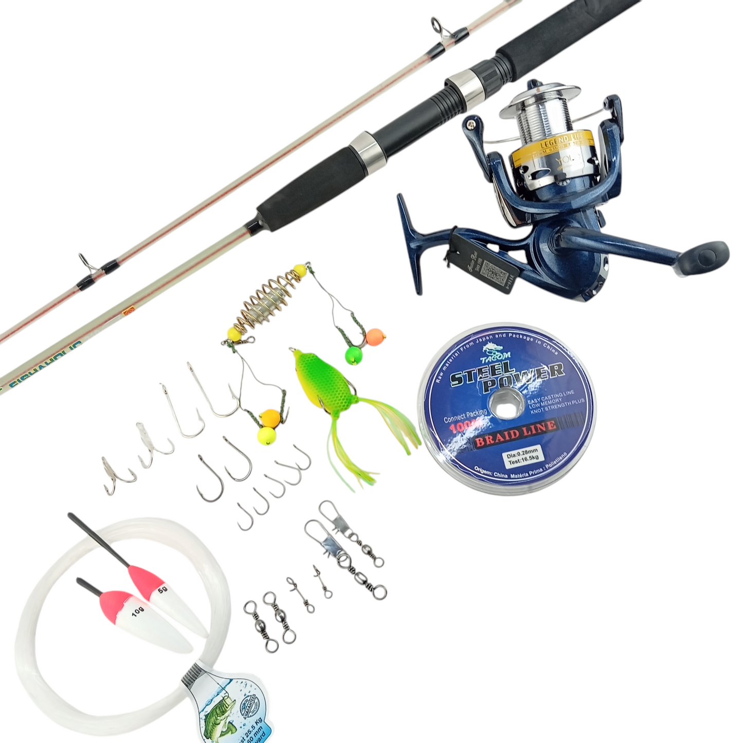 2000 Rs Affordable Beginner Fresh Water Fishing Rod and Reel Complete Combo