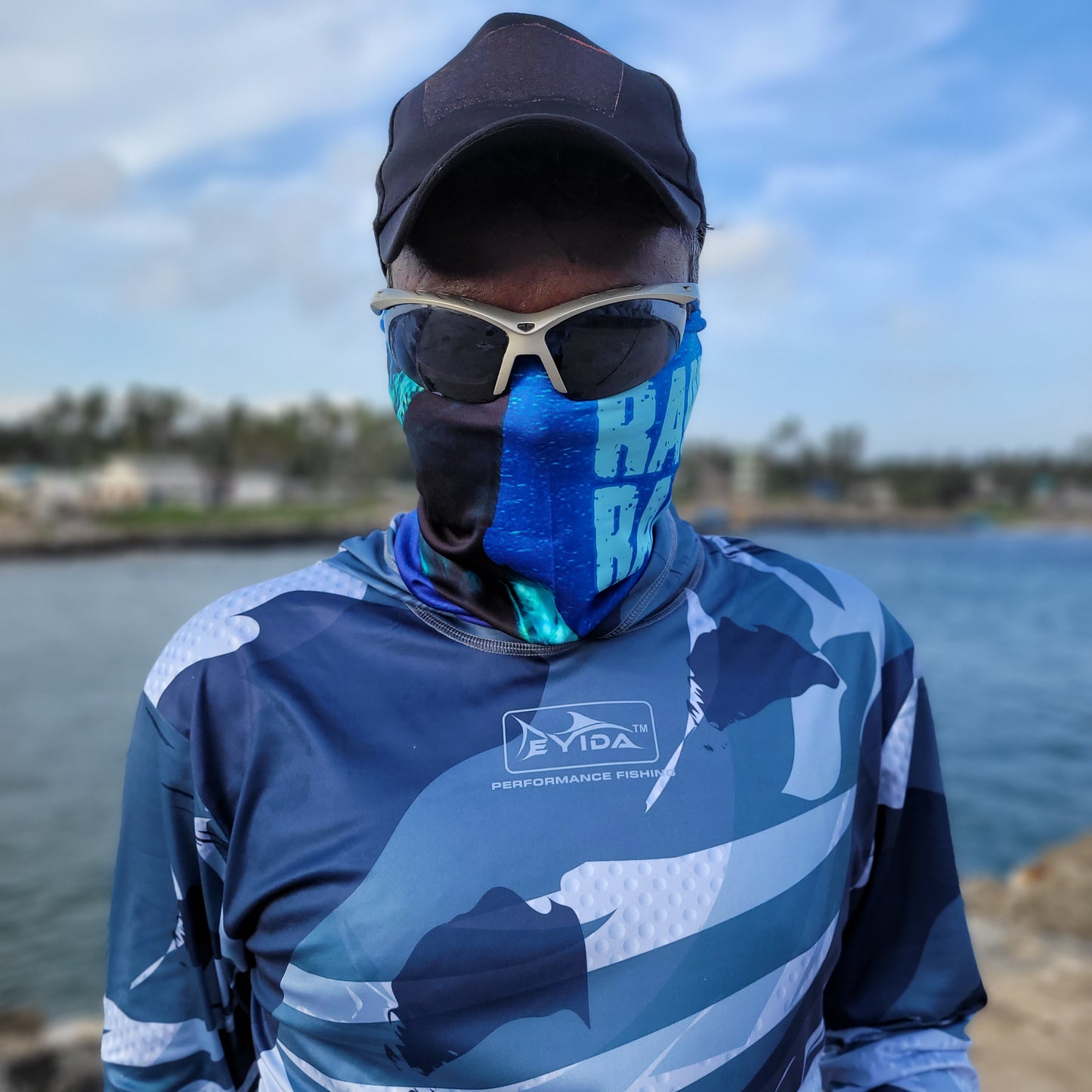 Eyida Rare Rapper Kingfish Themed UPF50+ Neck Gaiter