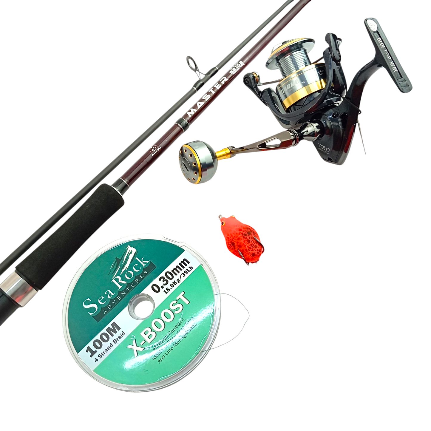 Affordable Master Rod And Yolo BG 4000 Reel Fresh Water Fishing Combo