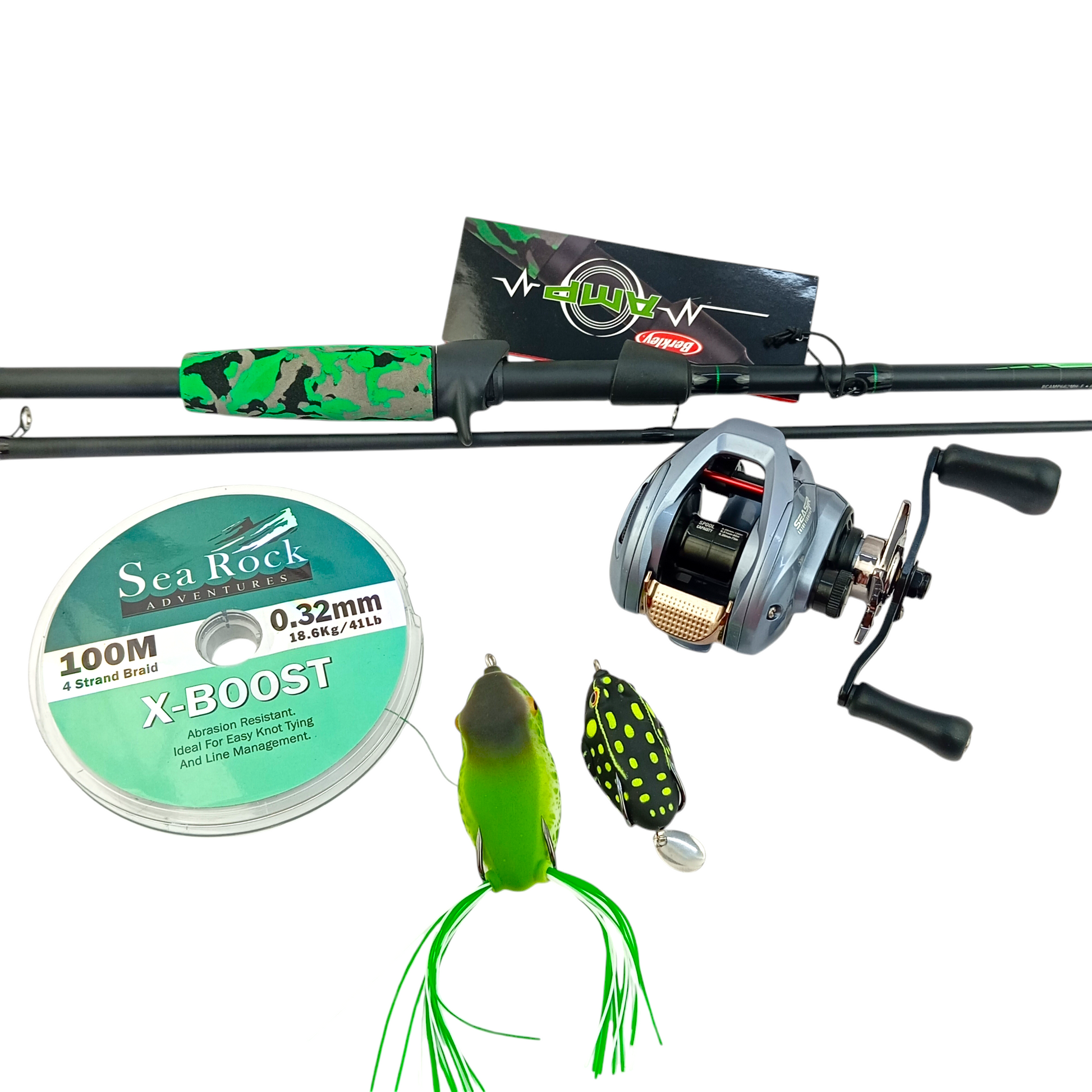 Baitcasting Fresh Water Fishing Combo Close Up Image