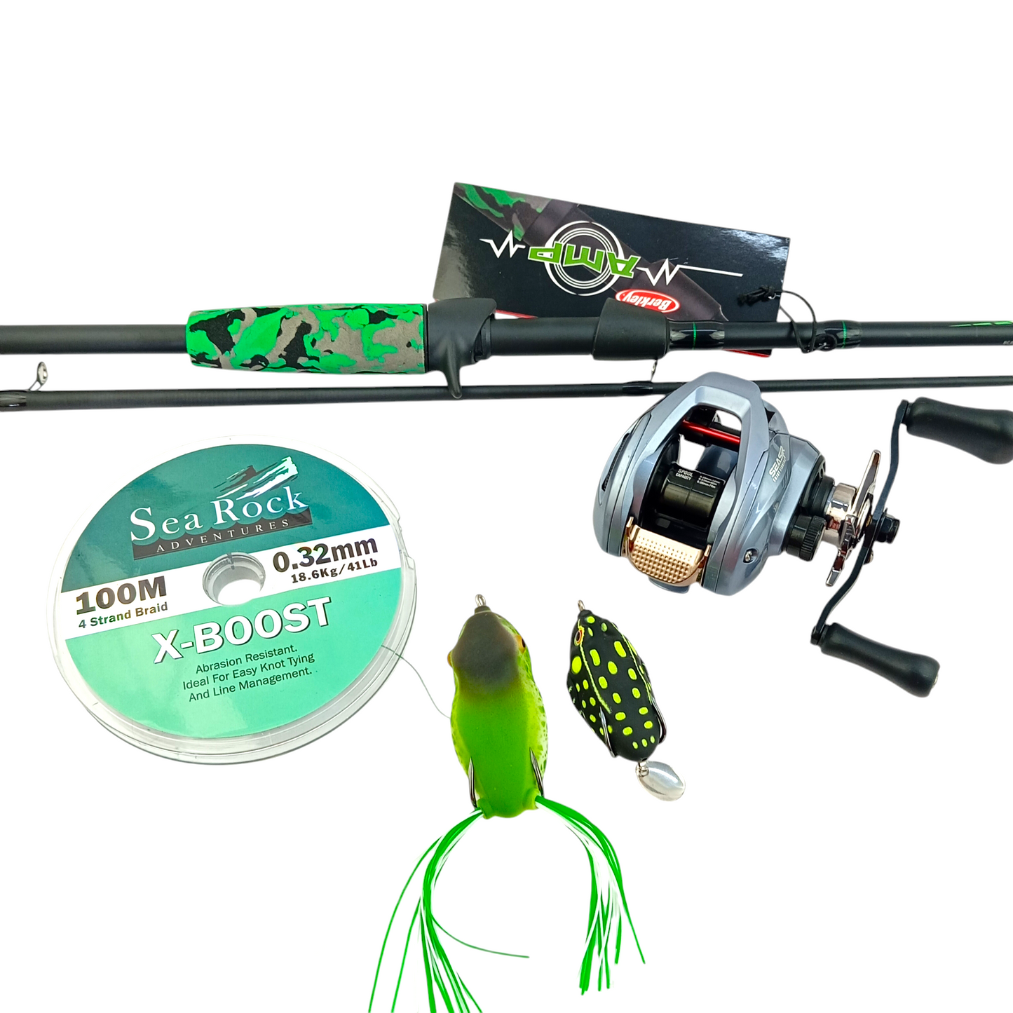 Baitcasting Fresh Water Fishing Combo Close Up Image