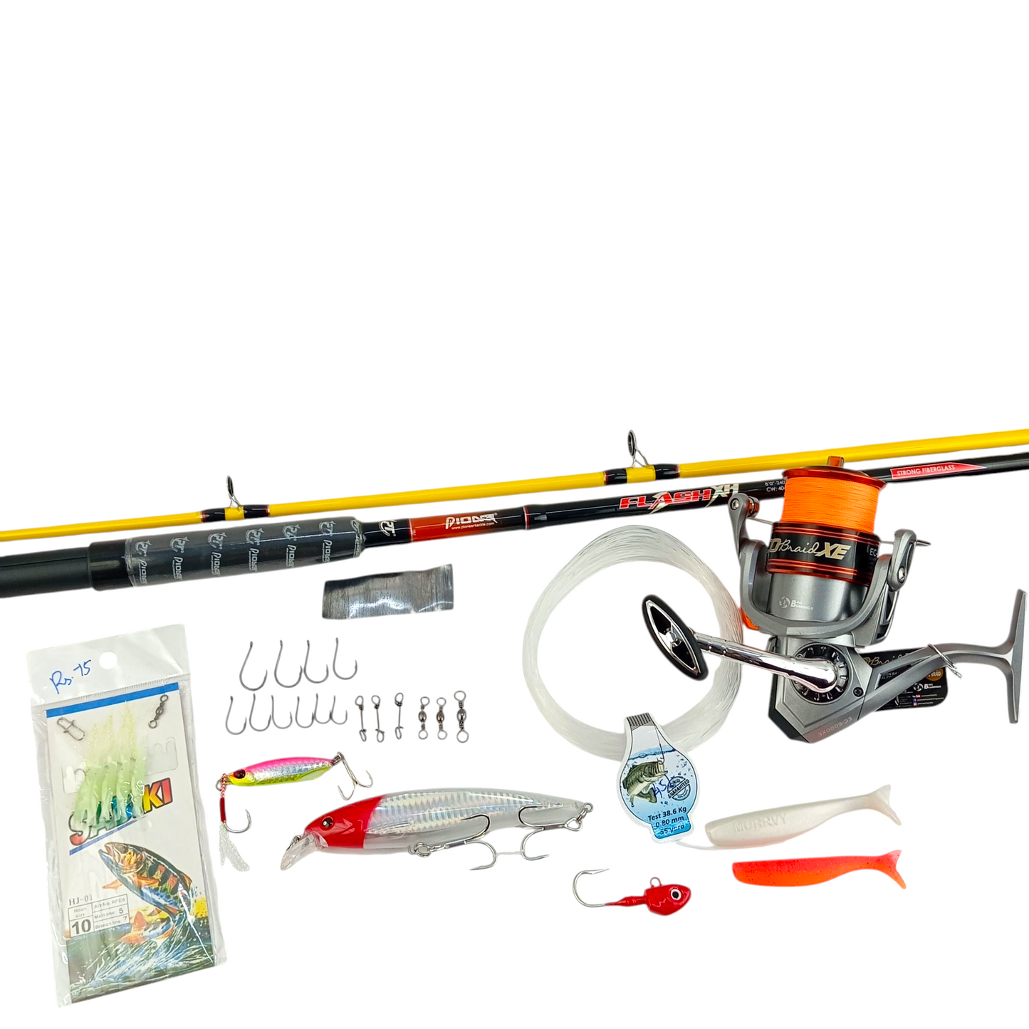 GT Fishing -Beginner Saltwater Fishing Combo- Fishing Complete Set