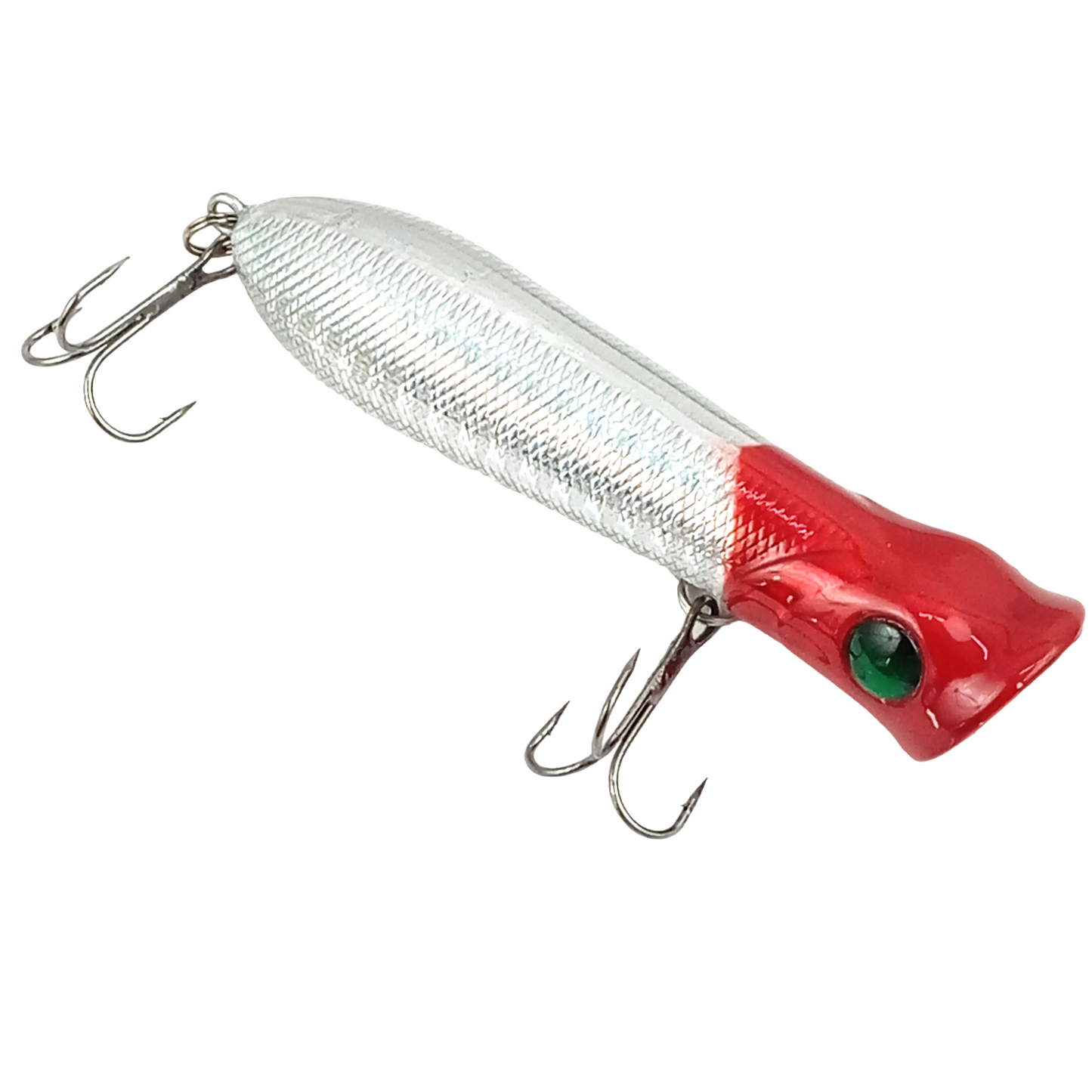 Bullet Fishing Popper Lure | 11.5g/8cm white red head image