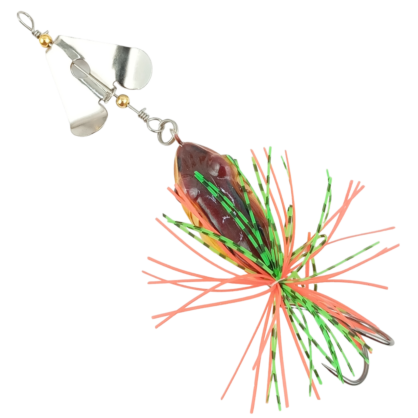 Buzz Bait Frog Lure | 13.5cm/10gm maroon image