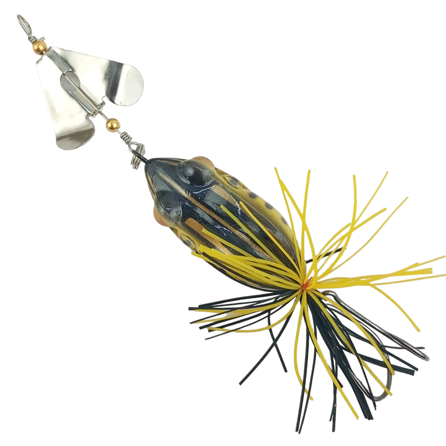 Buzz Bait Frog Lure With Rattle | 14.5cm/11gm black image