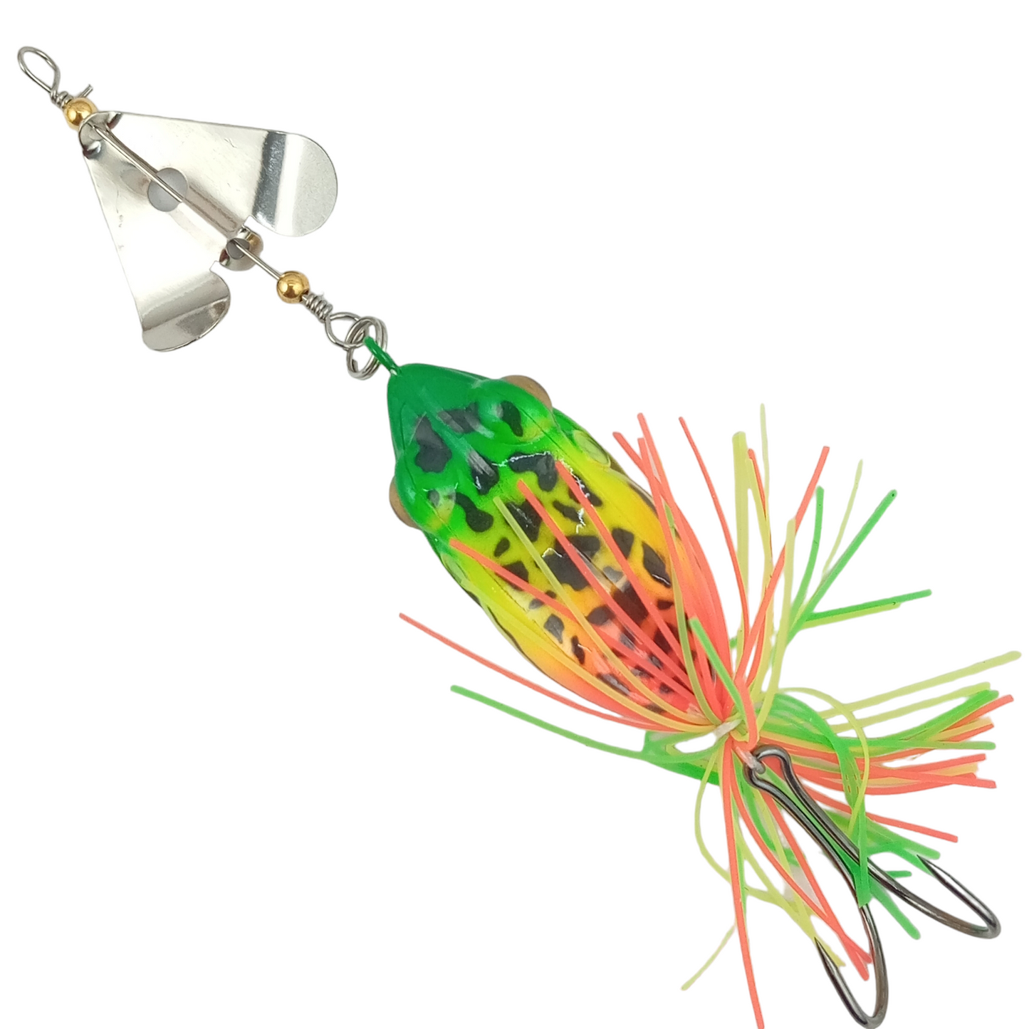 Buzz Bait Frog Lure With Rattle | 14.5cm/11gm multi color image
