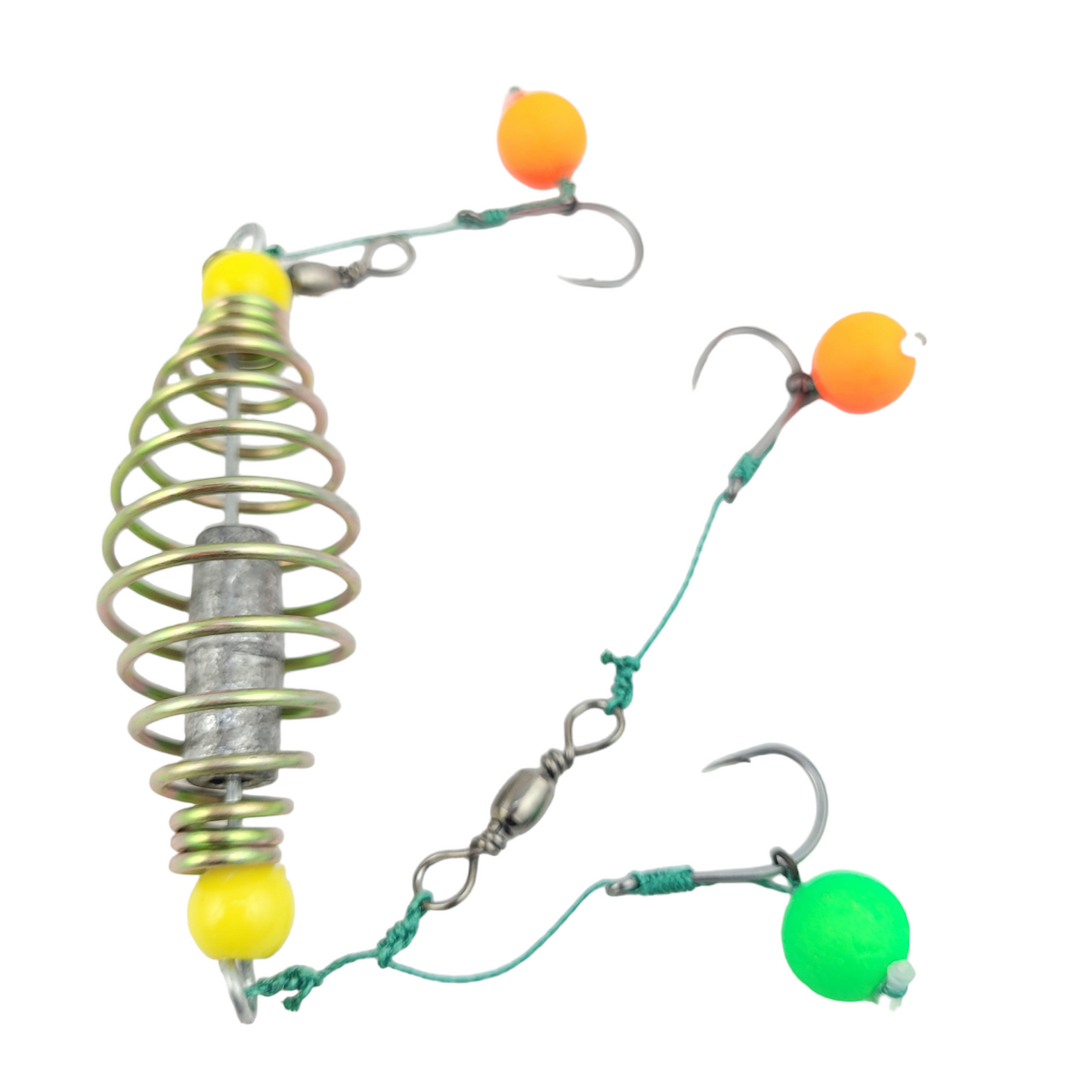 Carp Fishing Pop Up Hooks With Feeder - 3 Sets - 29gms - close up image