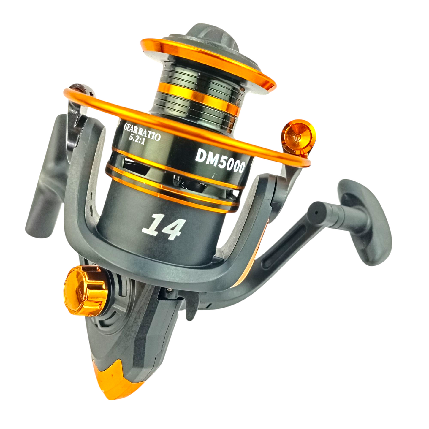 DM 4000-5000 Spinning Fishing Reel Close Up Image