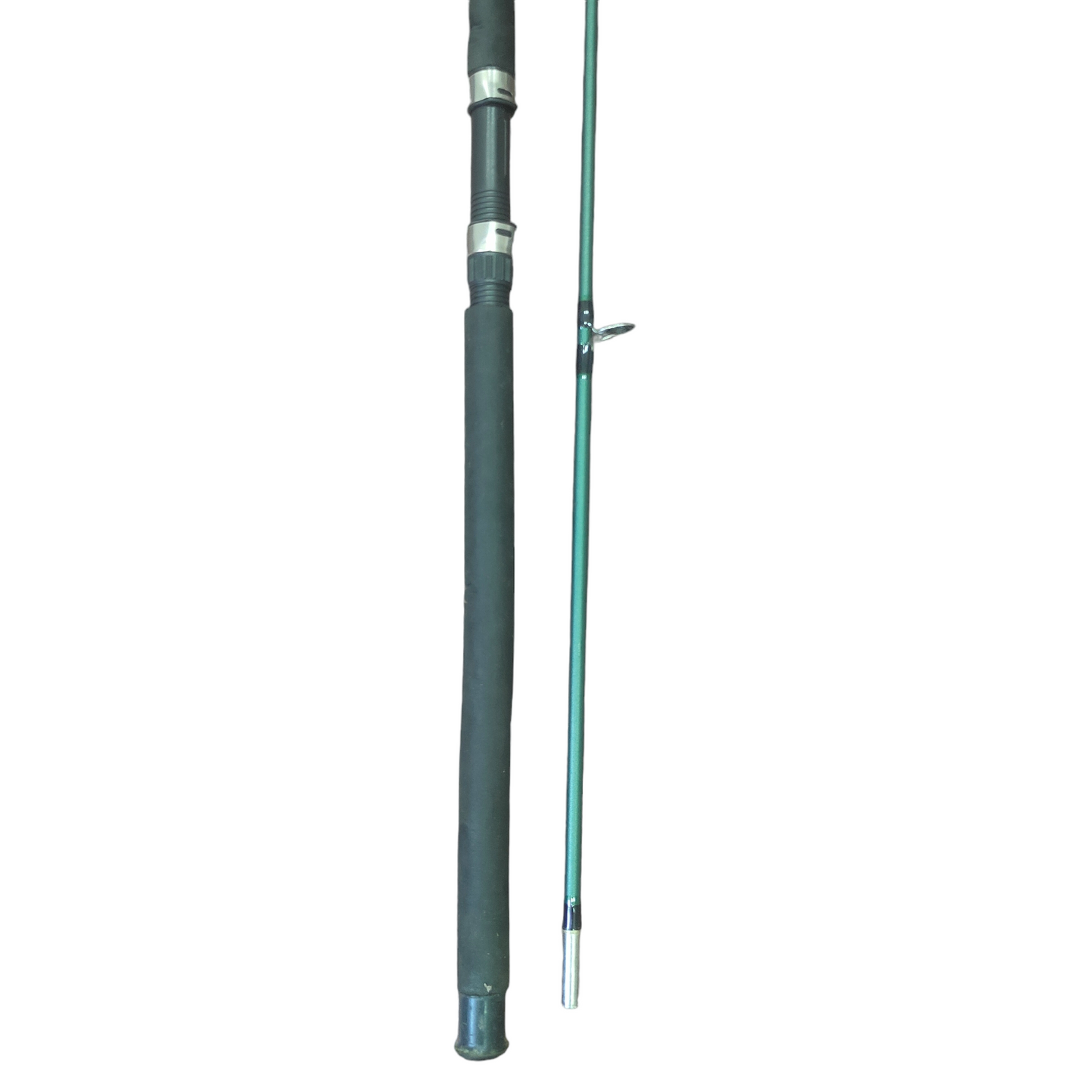 Etovel Crocodile Soild Glass Spinning Fishing Rod 8Ft - butt and rod holder