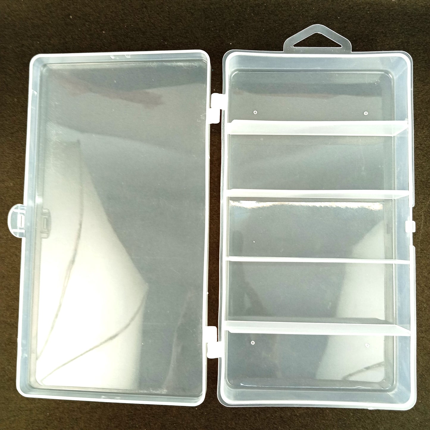 Fishing Lure Box 5 Compartments Open Close Image