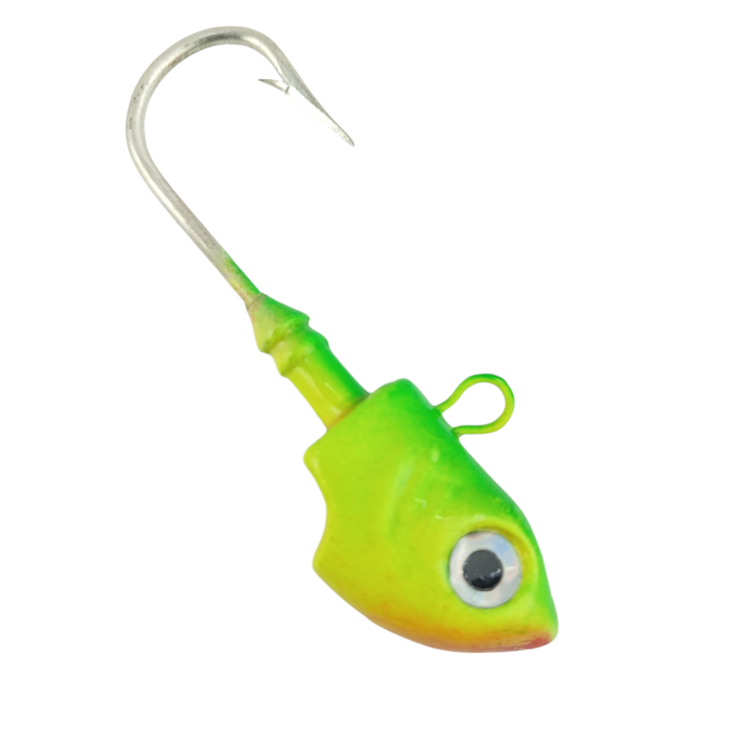 Hand Made Jig Fishing Heads Hook 5-0 ,40gms Green Close Up Image