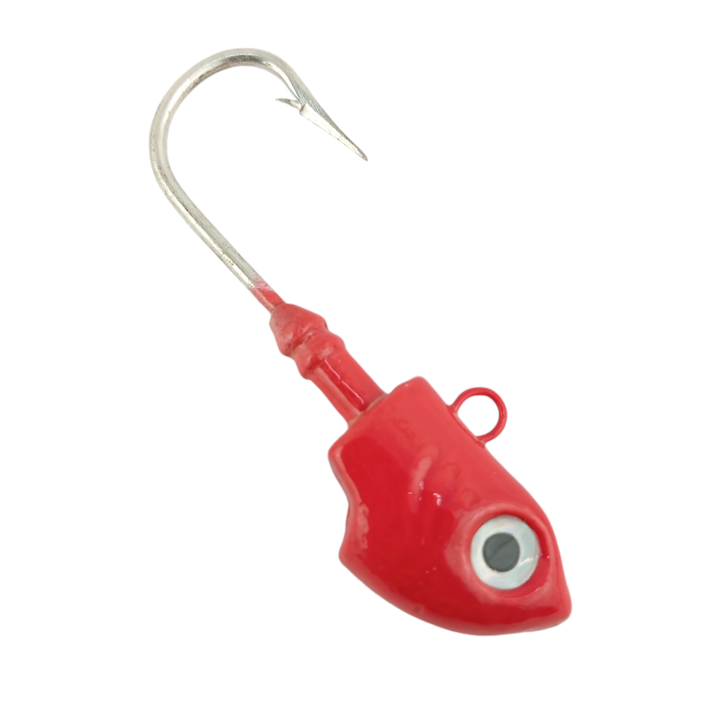 Hand Made Jig Fishing Heads Hook 5-0 ,40gms Red Close Up Image