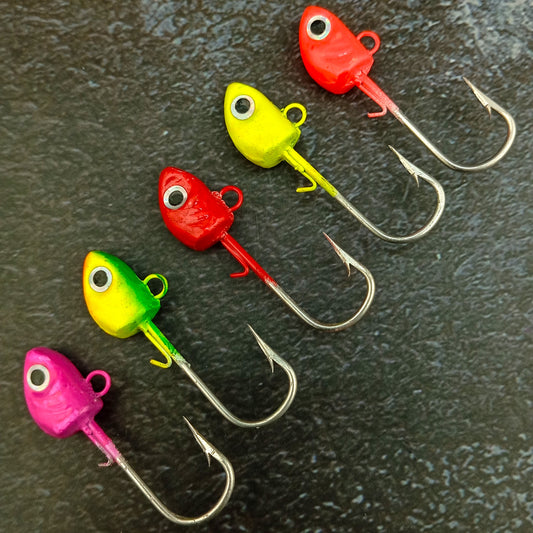 Hand Made Jig Fishing Heads Hook 4-0 ,17gms Close Up Image