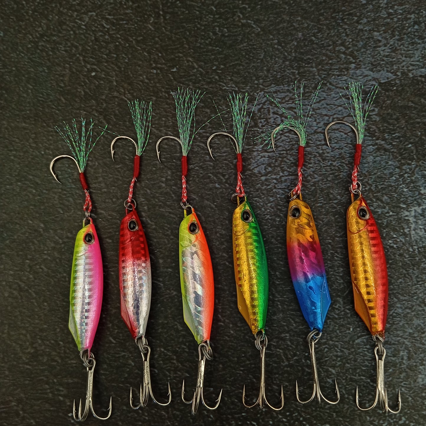 Pushpa Jigs Lure with Single Assist and Treble Hooks | 20gms