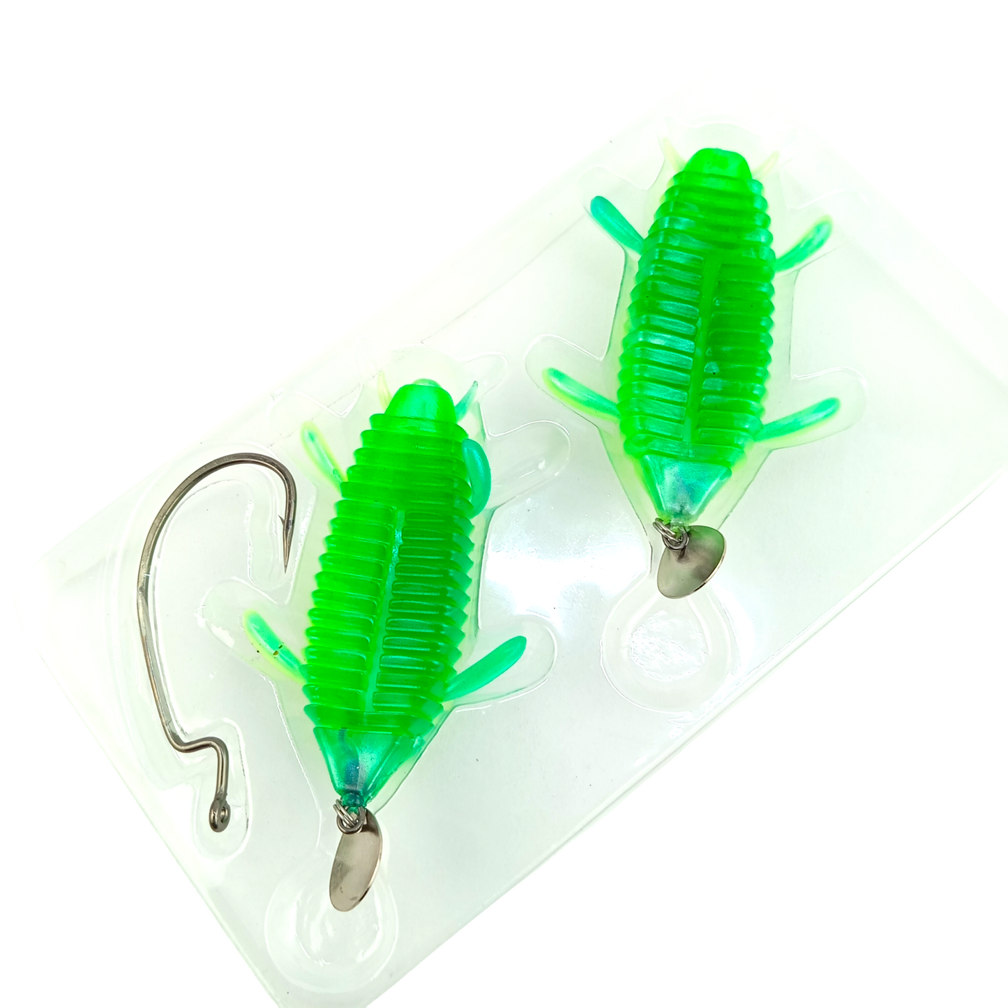 Insect frog 20gms7cm With Spinner Two Lures with one hook in box