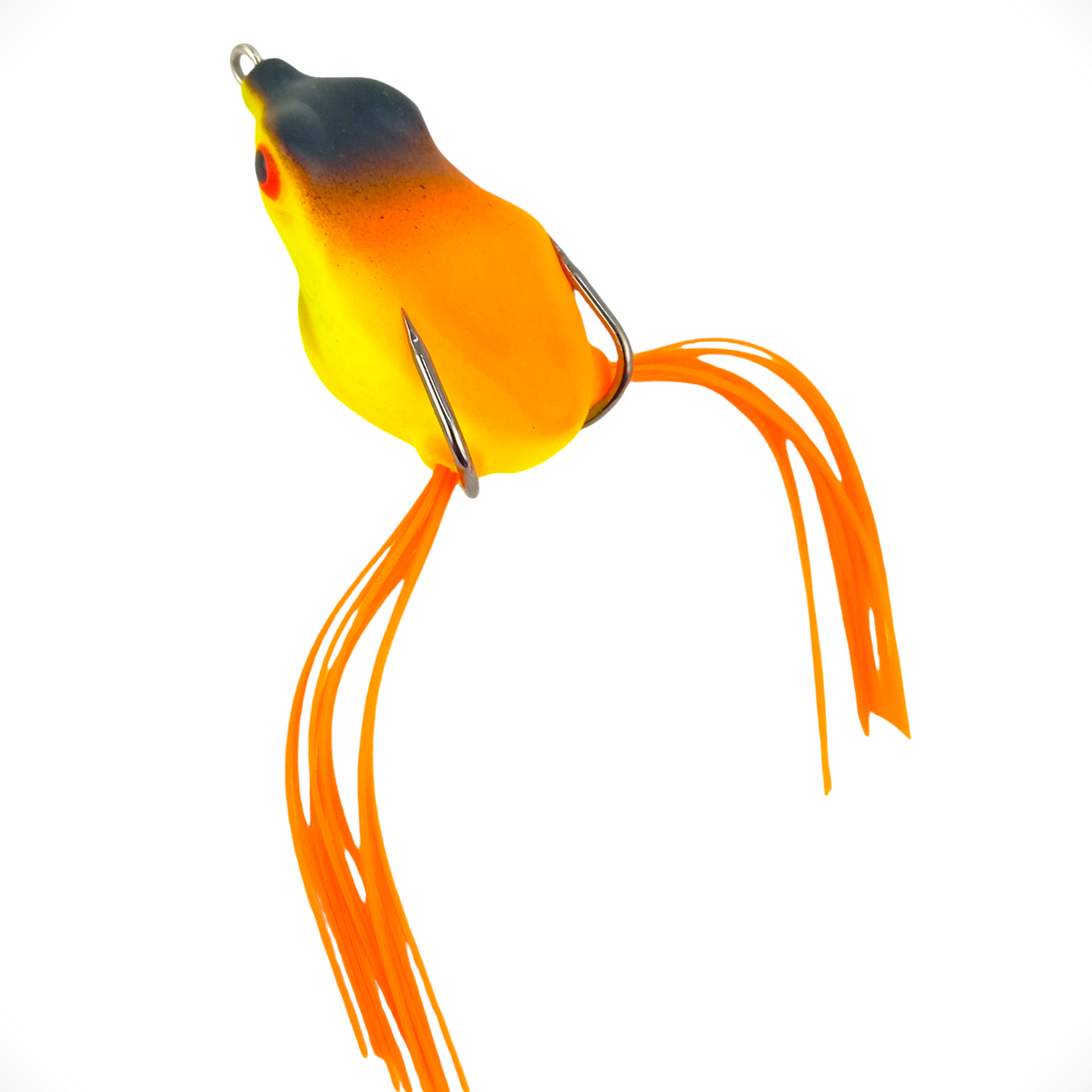 Jungle Frog Lure 10gms 5cm Black Orange Close Up Image