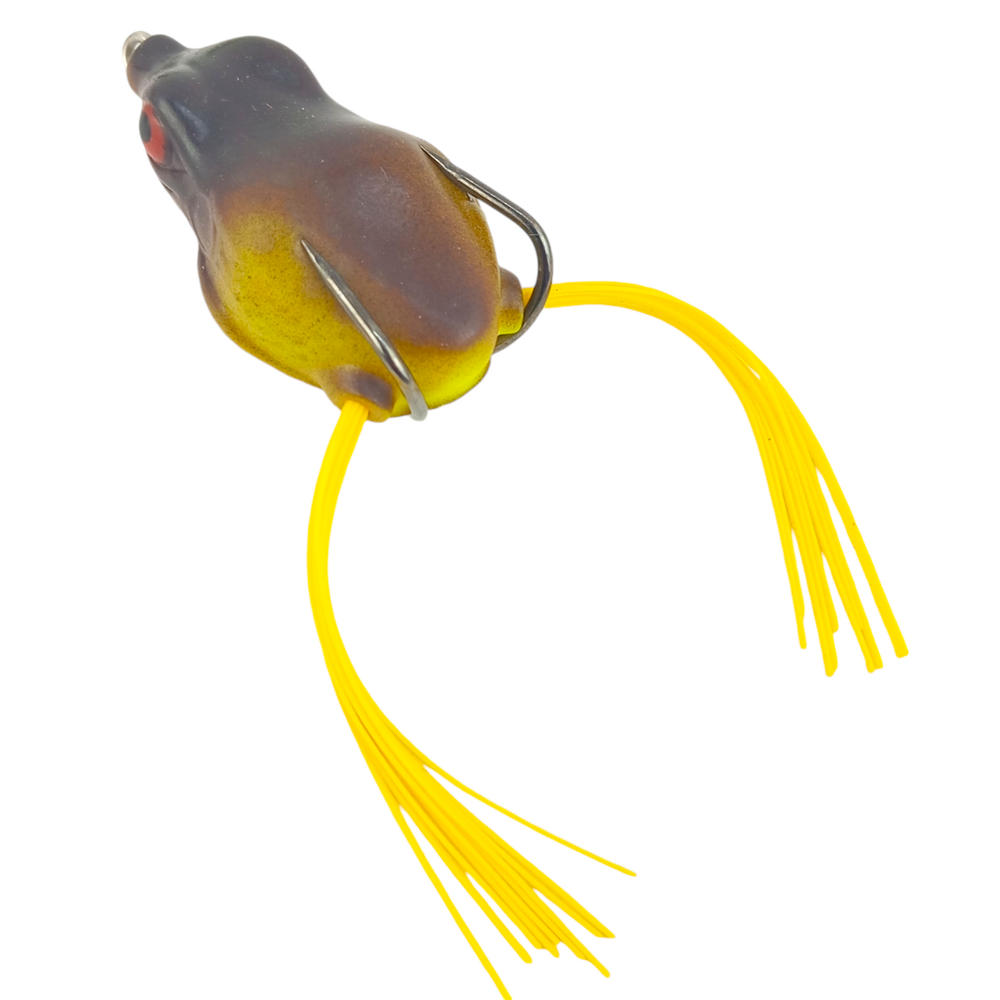 Jungle Frog Lure 10gms 5cm Black Yellow Close Up Image