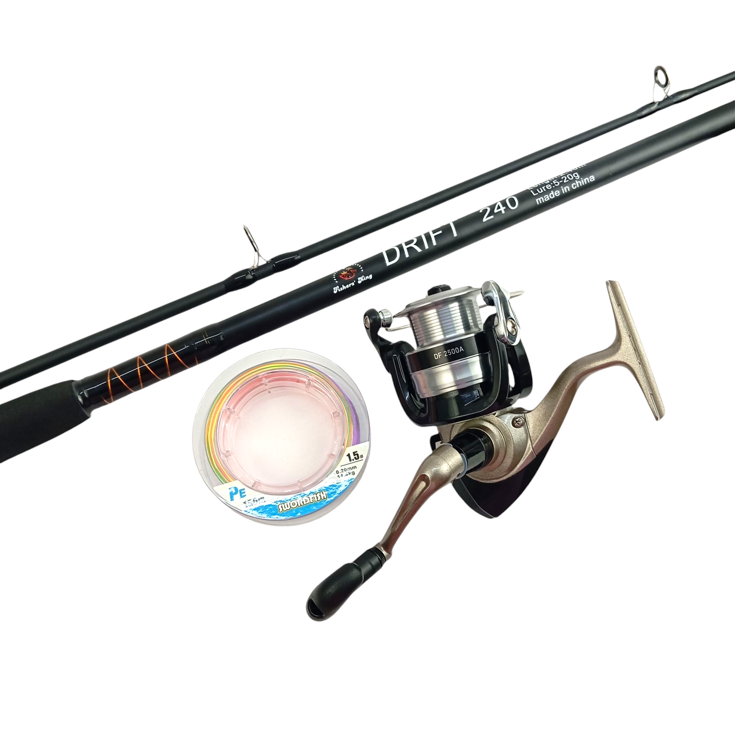 Light Weight Snakehead Fishing Rod & Reel Combo | Drift 7ft Rod| Daiwa DF 2500 A