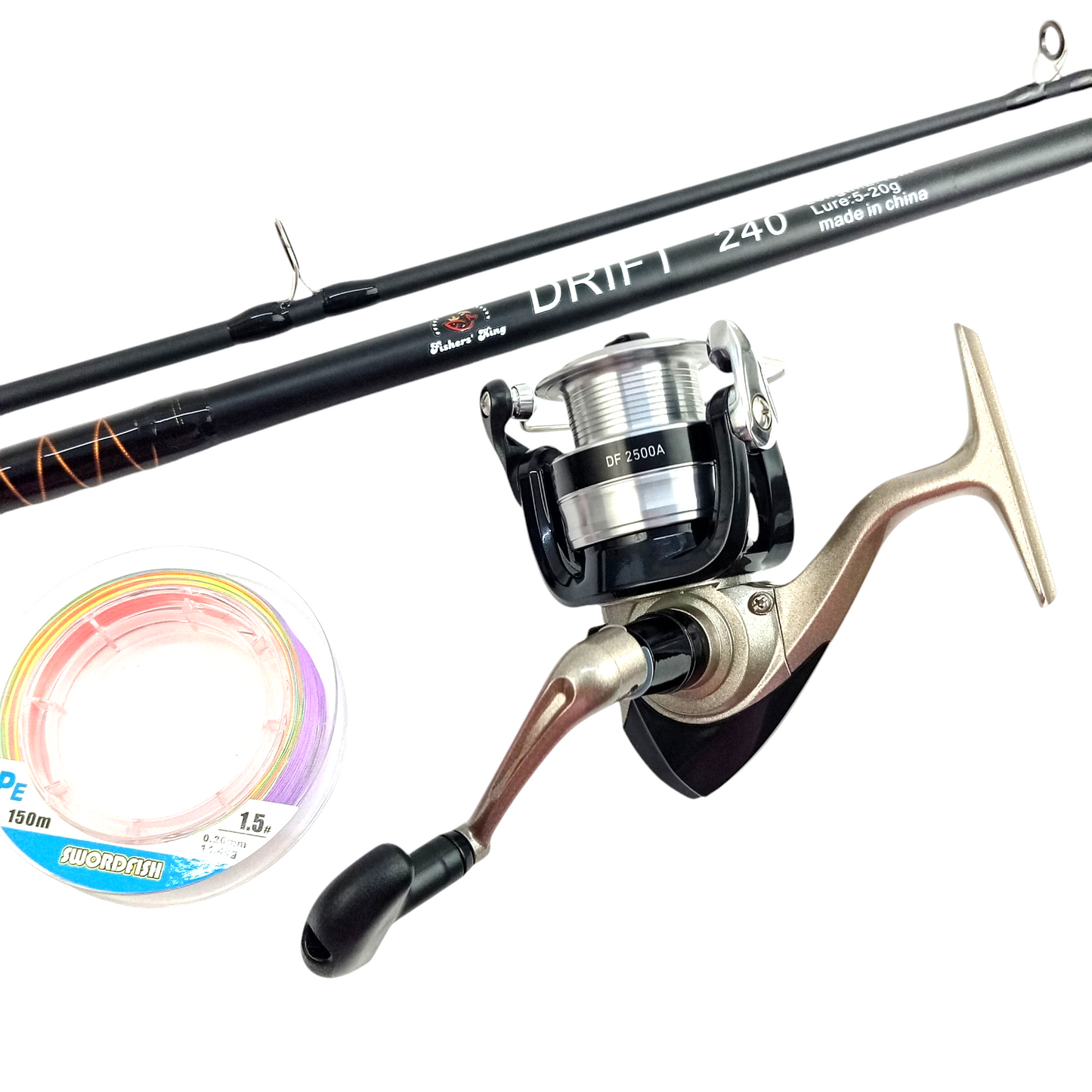 Light Weight Snakehead Fishing Rod & Reel Combo | Drift 7ft Rod| Daiwa DF 2500 A