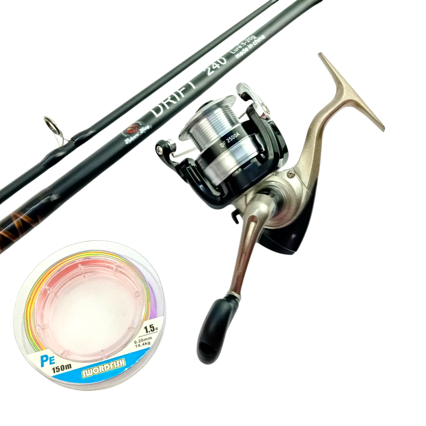 Light Weight Snakehead Fishing Rod & Reel Combo | Drift 7ft Rod| Daiwa DF 2500 A