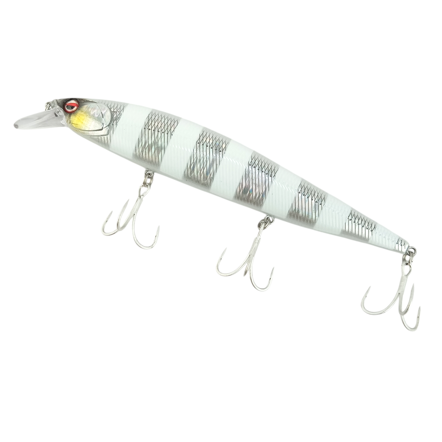 Littma Jerkbite 160SP-30 GM -160MM Fishing Lure-Zebra Silver