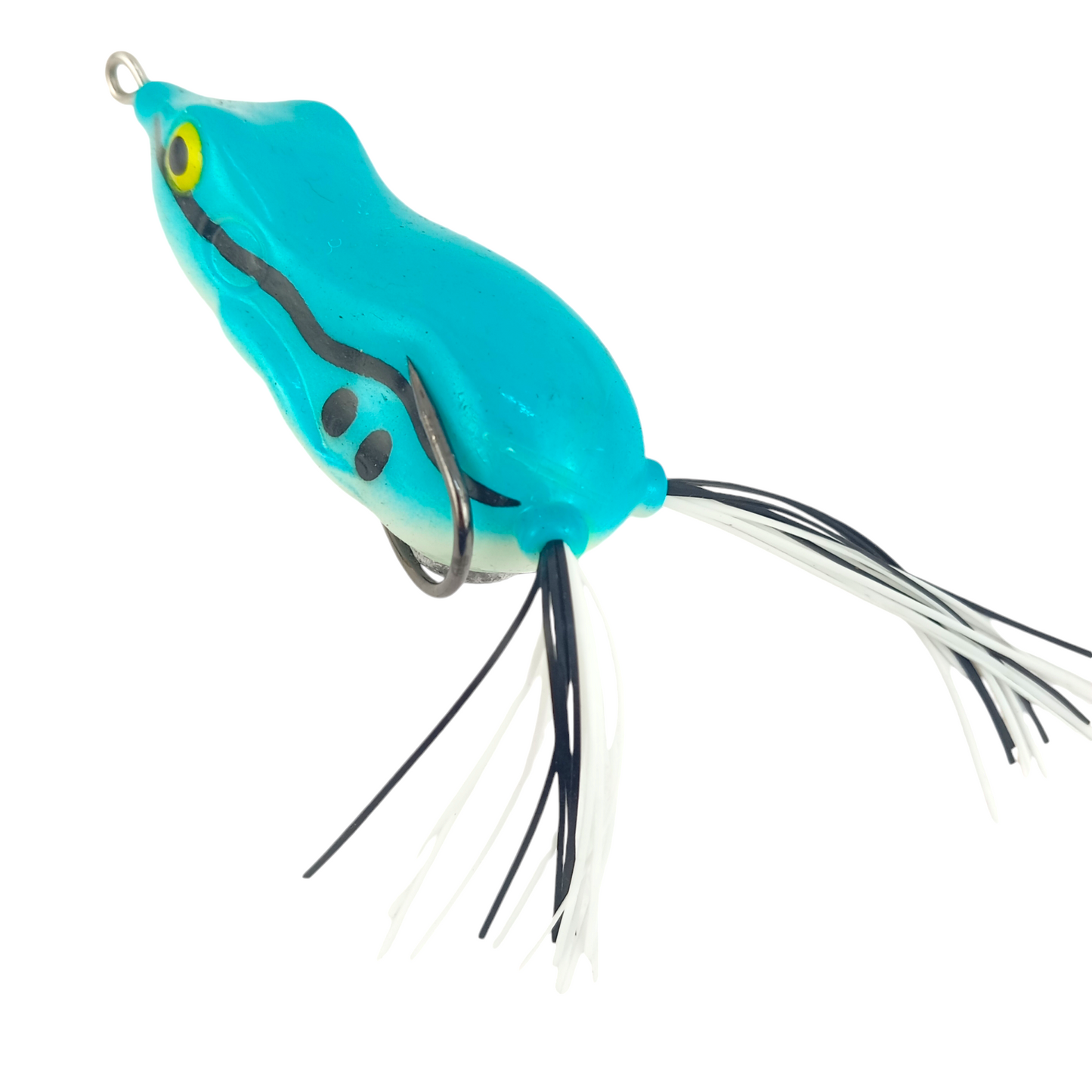 Long Casting Frog Fishing Lure 21gms 7cm Poison Blue Close Up Image