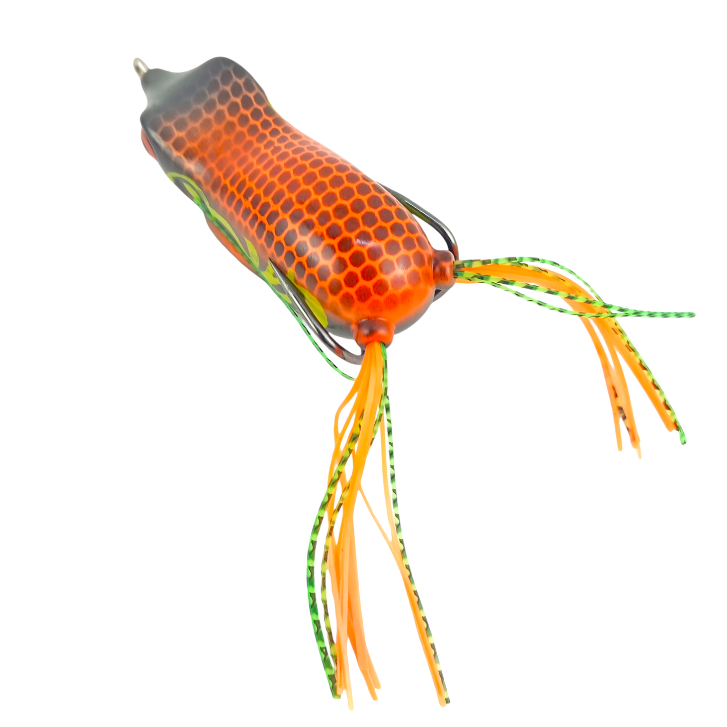 Long Casting Frog Fishing Lure 21gms 7cm Poison Orange Close Up Image