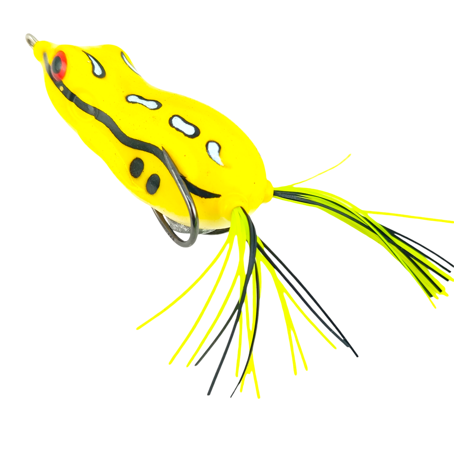 Long Casting Frog Fishing Lure 21gms 7cm Poison Yellow Close Up Image