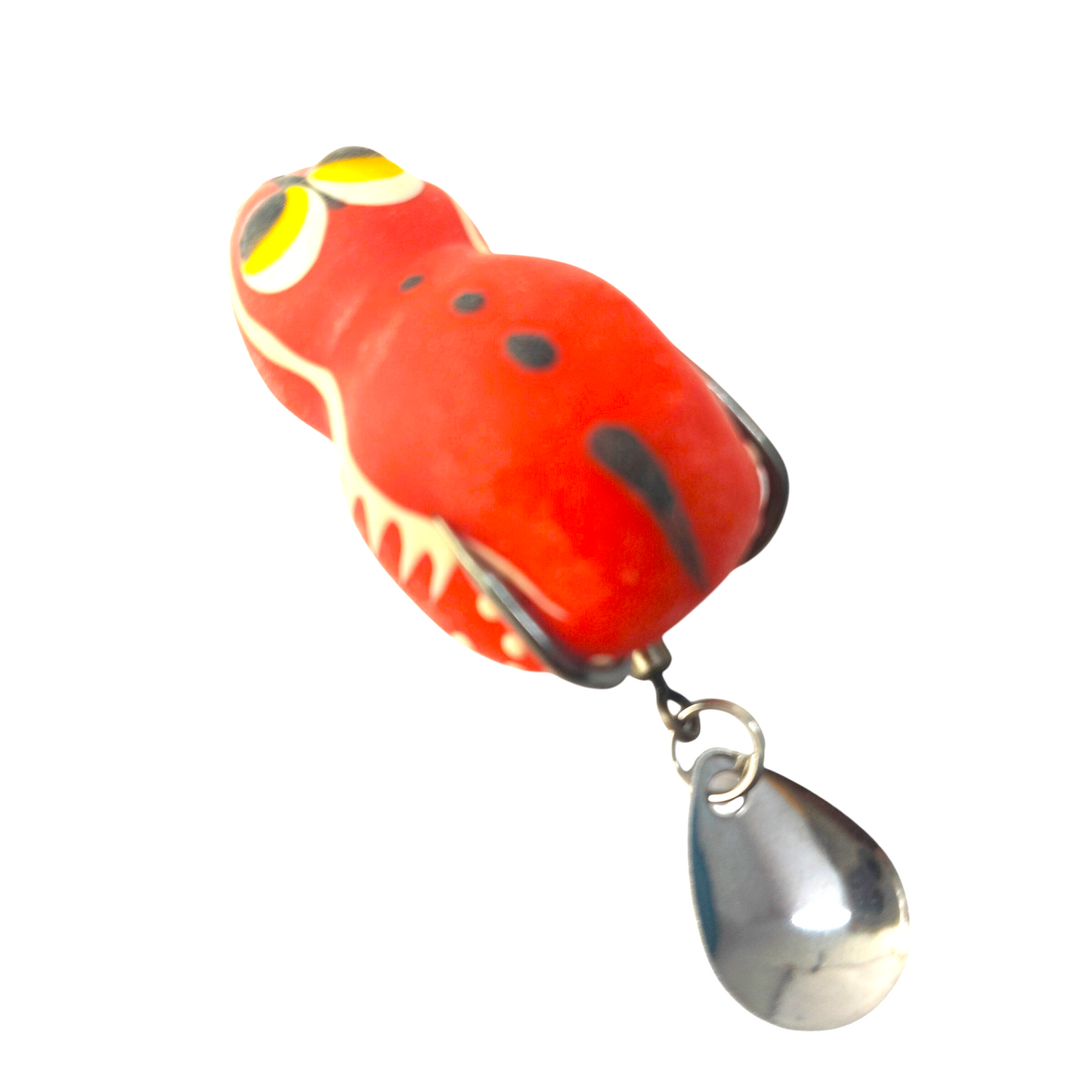 Lures Factory Hand Made Frog Lure Rakkoon Rubber Frog 7gm 4cm- Red