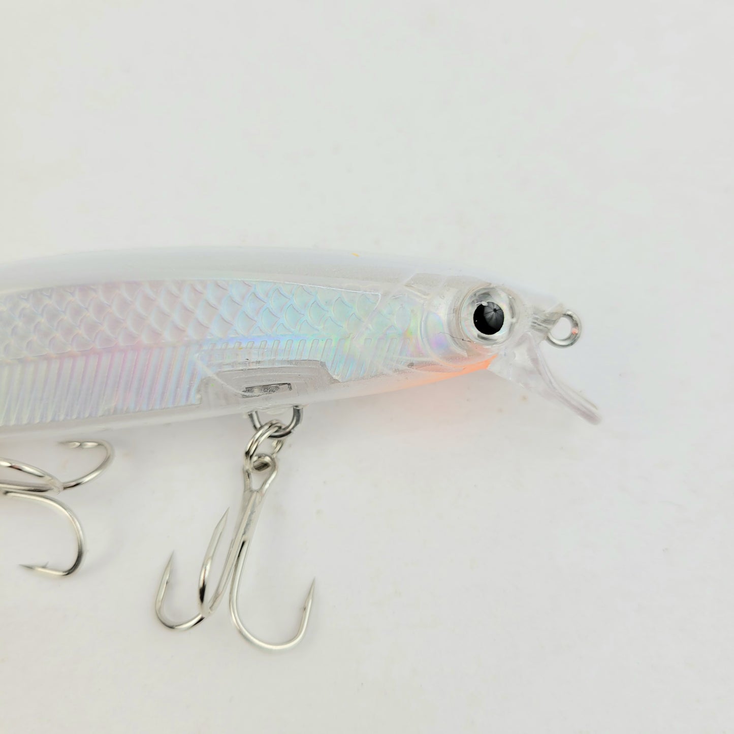 MInnow Slow Sinking Petta Rap Fishing Lure - 11cm 13g -Clear White top Image