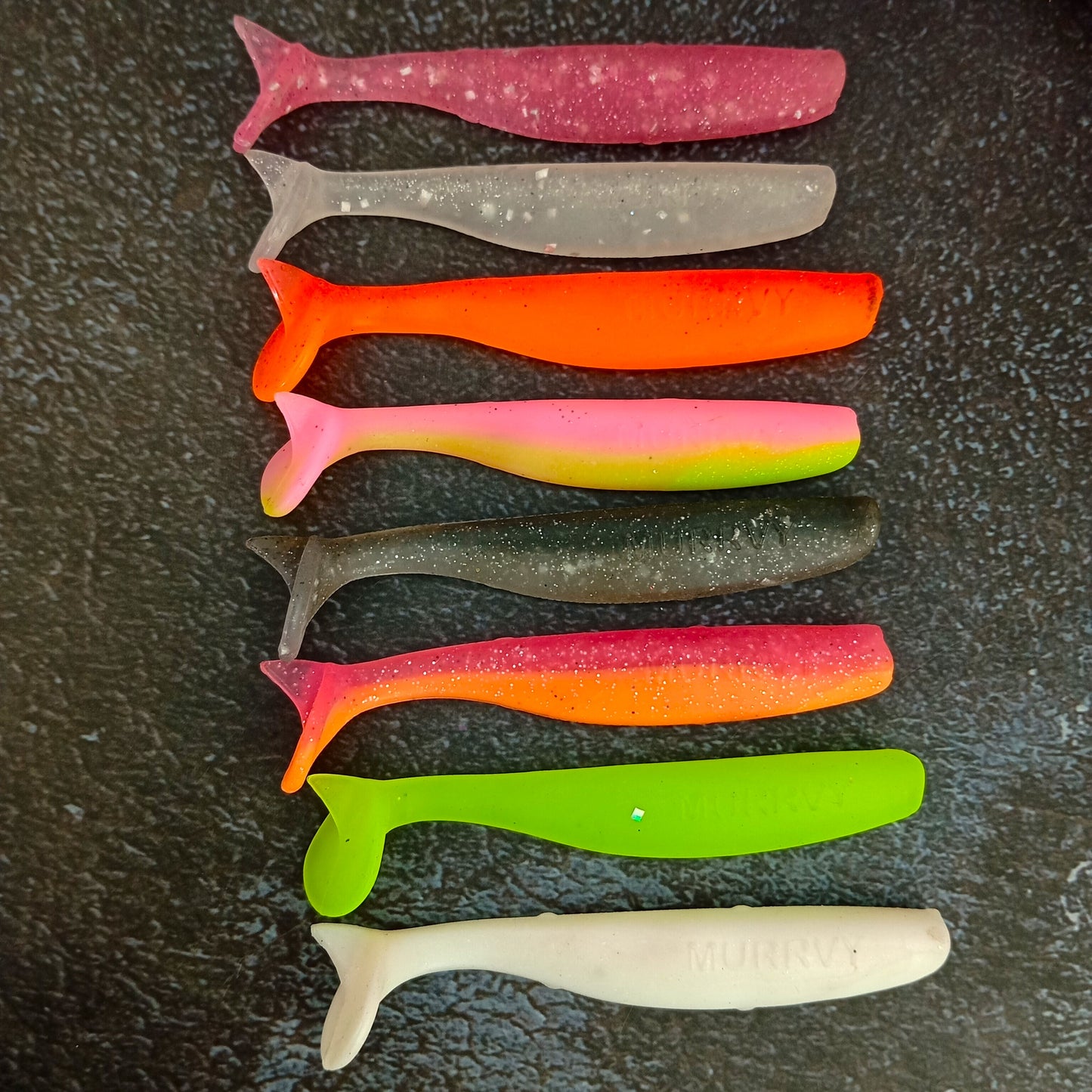 Murrvy 4inch Soft Lures White Close Up Image