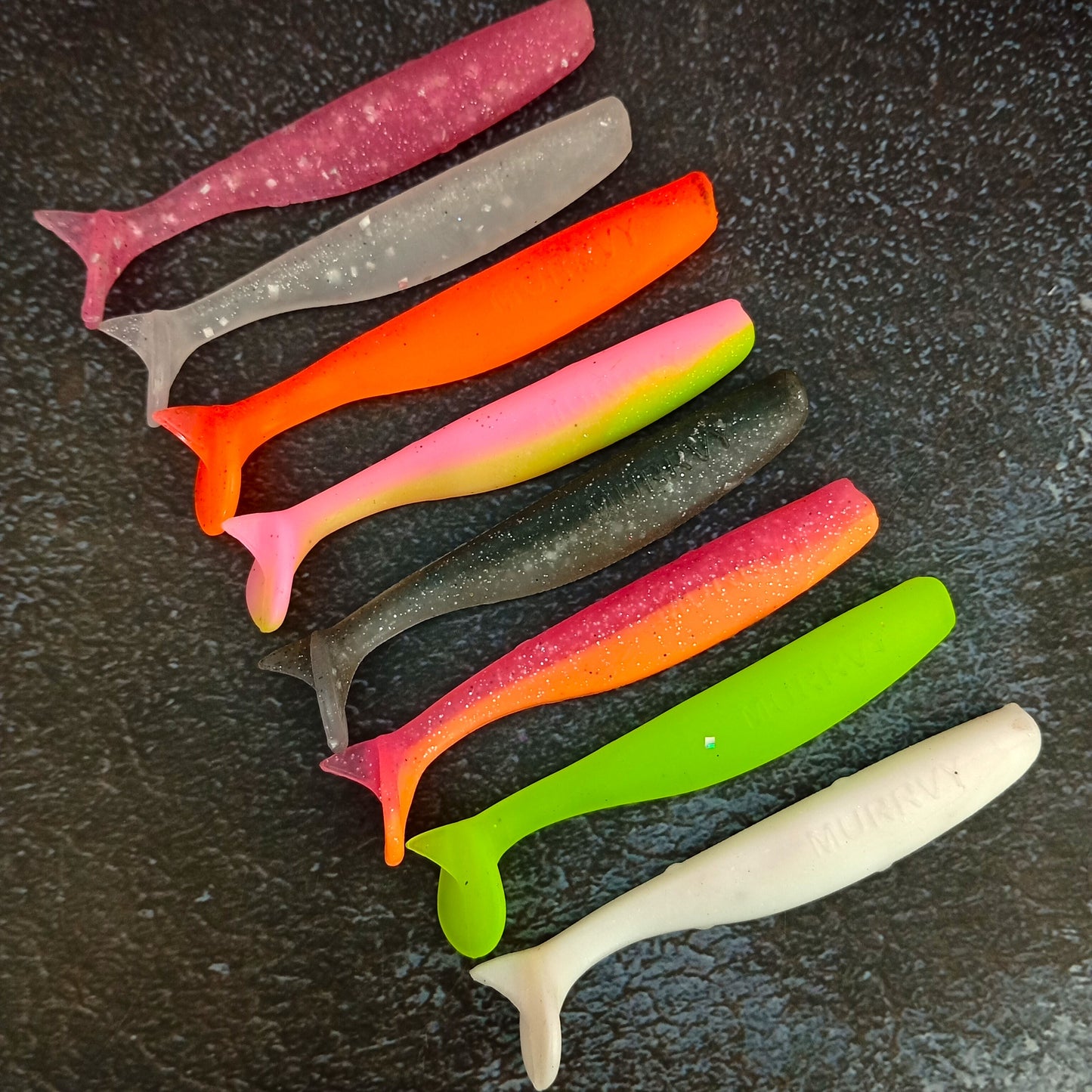 Murrvy 4inch Soft Lures White Close Up Image