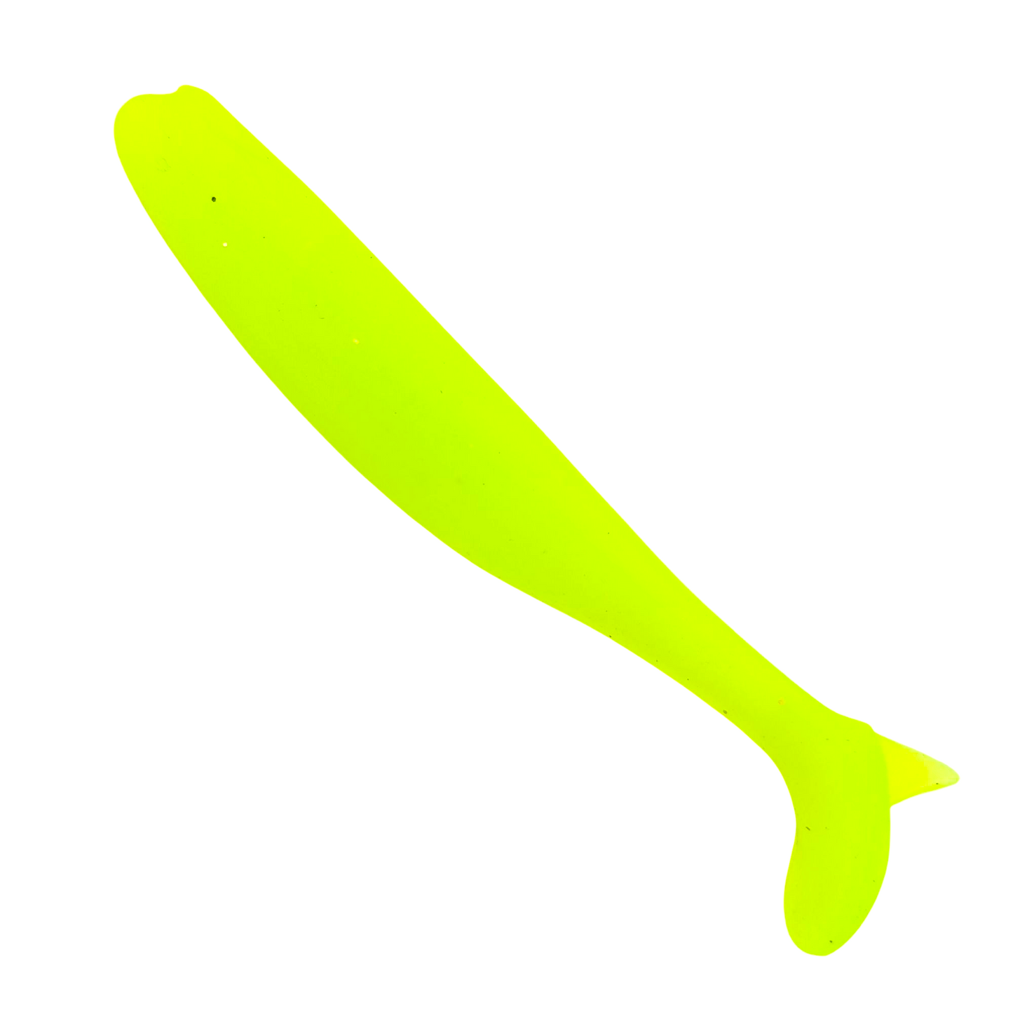 Murrvy 4inch Soft Lures Hot Charteuse Close Up Image