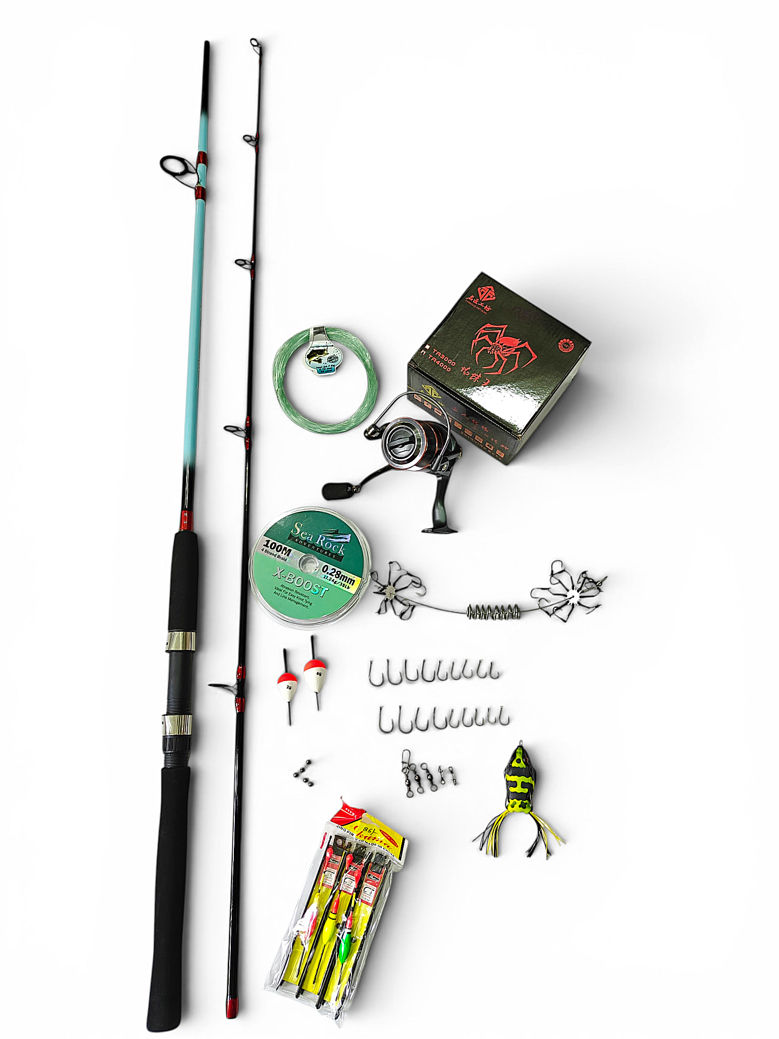 No Questions To Be Asked Spinning Beginner Fishing Combo – Fish With Hanish Tackles