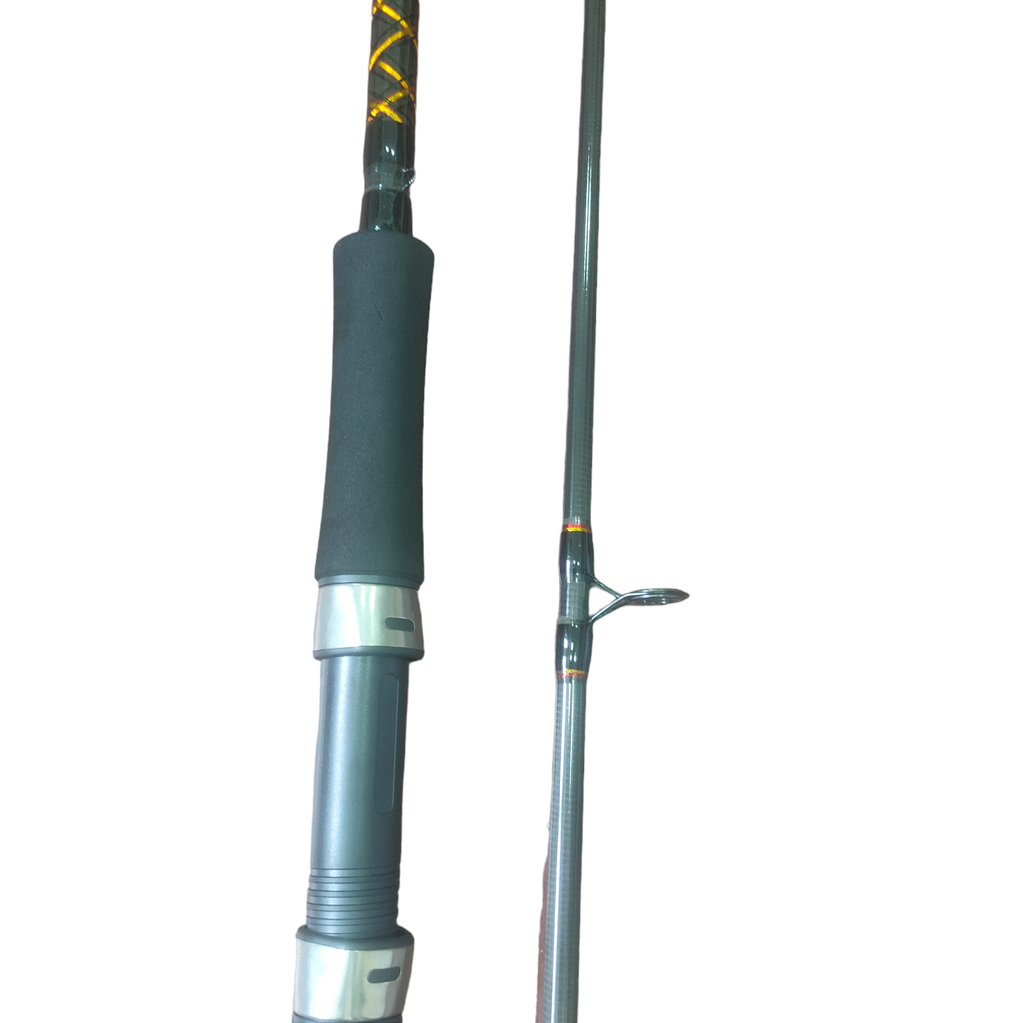 Reel seat closeup image Penn Squadron 8 FT Spinning Fishing Rod 15-40 LB Best fishing Rod