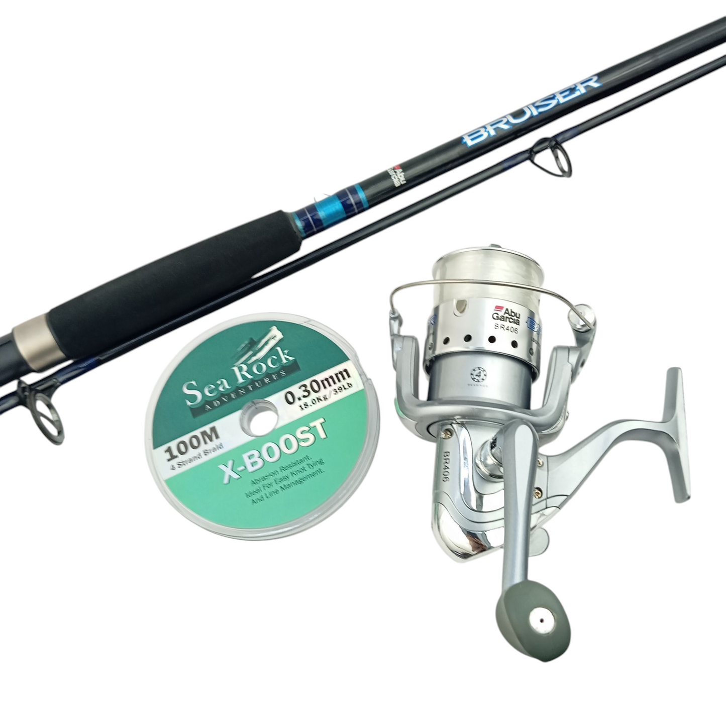 Abu Garcia Bruiser 8 ft Combo Saltwater Fishing Combo | Searock Braid
