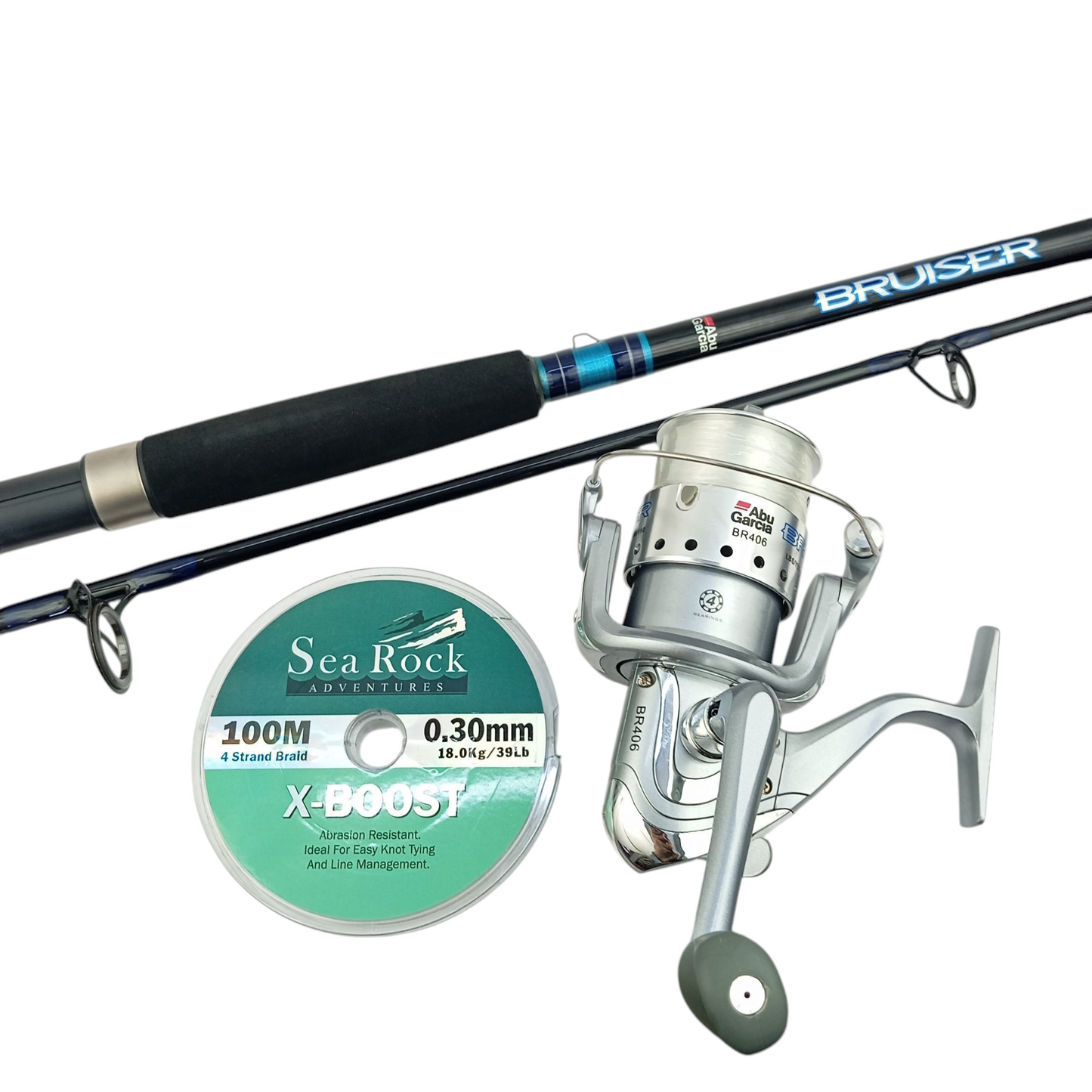 Abu Garcia Bruiser 8 ft Combo Saltwater Fishing Combo | Searock Braid