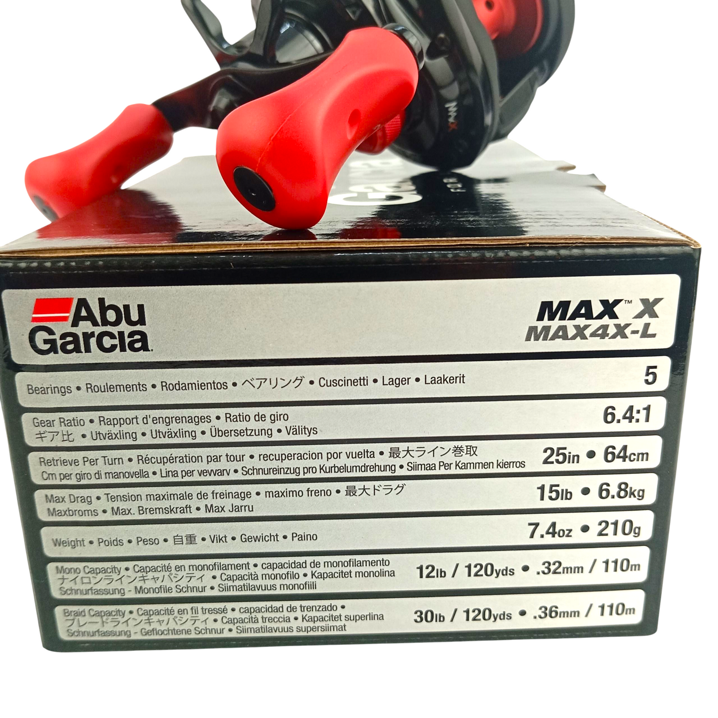 ABU GARCIA MAX4X-L BAITCAST REEL