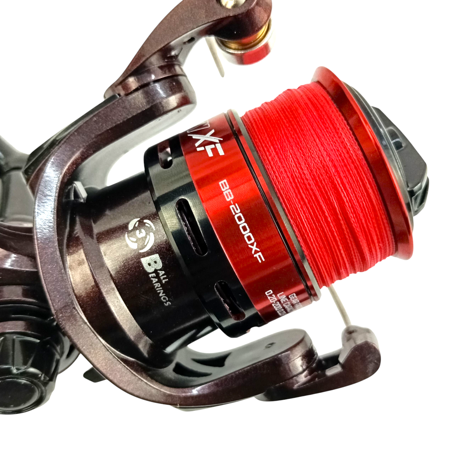 Pioneer Black Berry BB-2000Xf Spinning Fishing Reel With Braid Line -light Reel