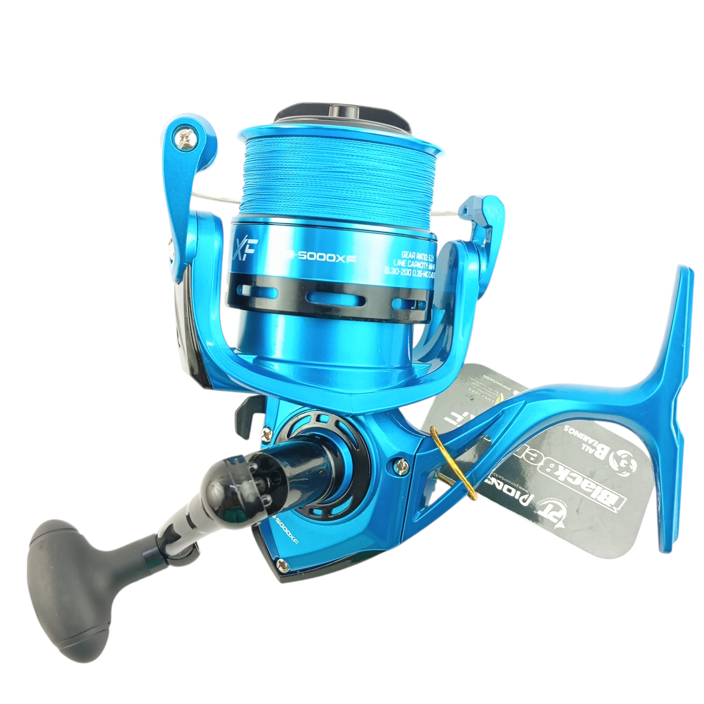 Pioneer Black Berry BB-5000XF Spinning Fishing Reel WIith Braid Line