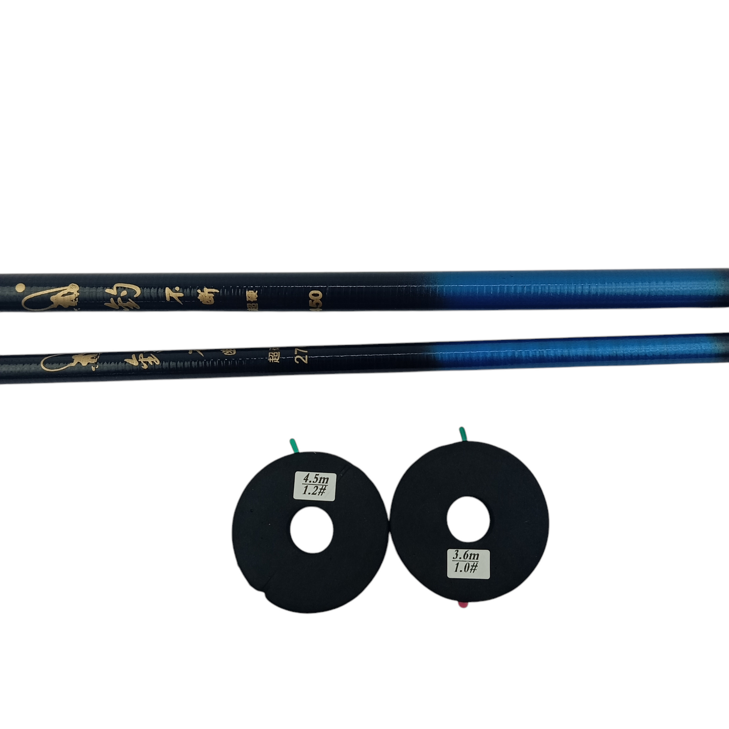 Pole Fishing Rods - 9ft, 15ft - With Float Rig
