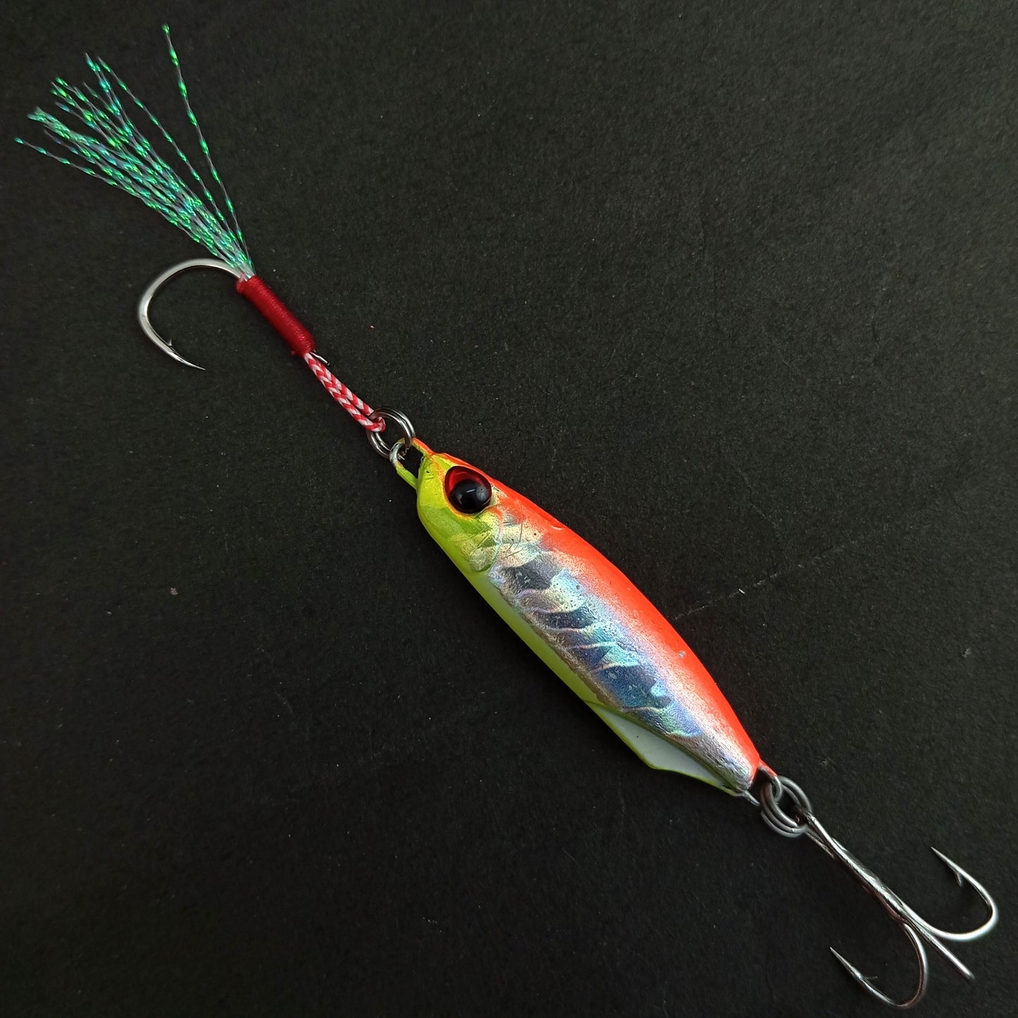 Pushpa Jigs Lure with Single Assist and Treble Hooks |30gms