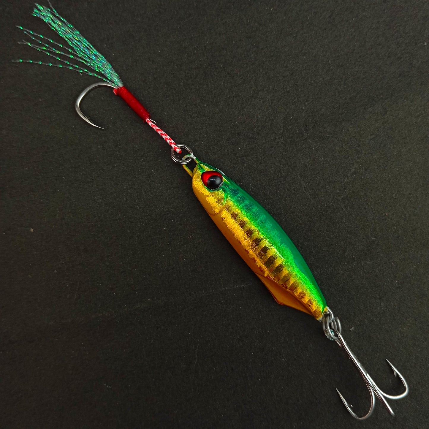 Pushpa Jigs Lure with Single Assist and Treble Hooks |30gms