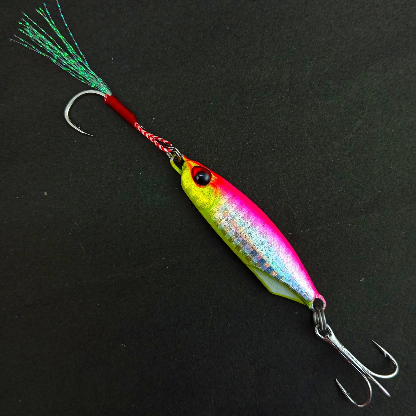 Pushpa Jigs Lure with Single Assist and Treble Hooks |30gms