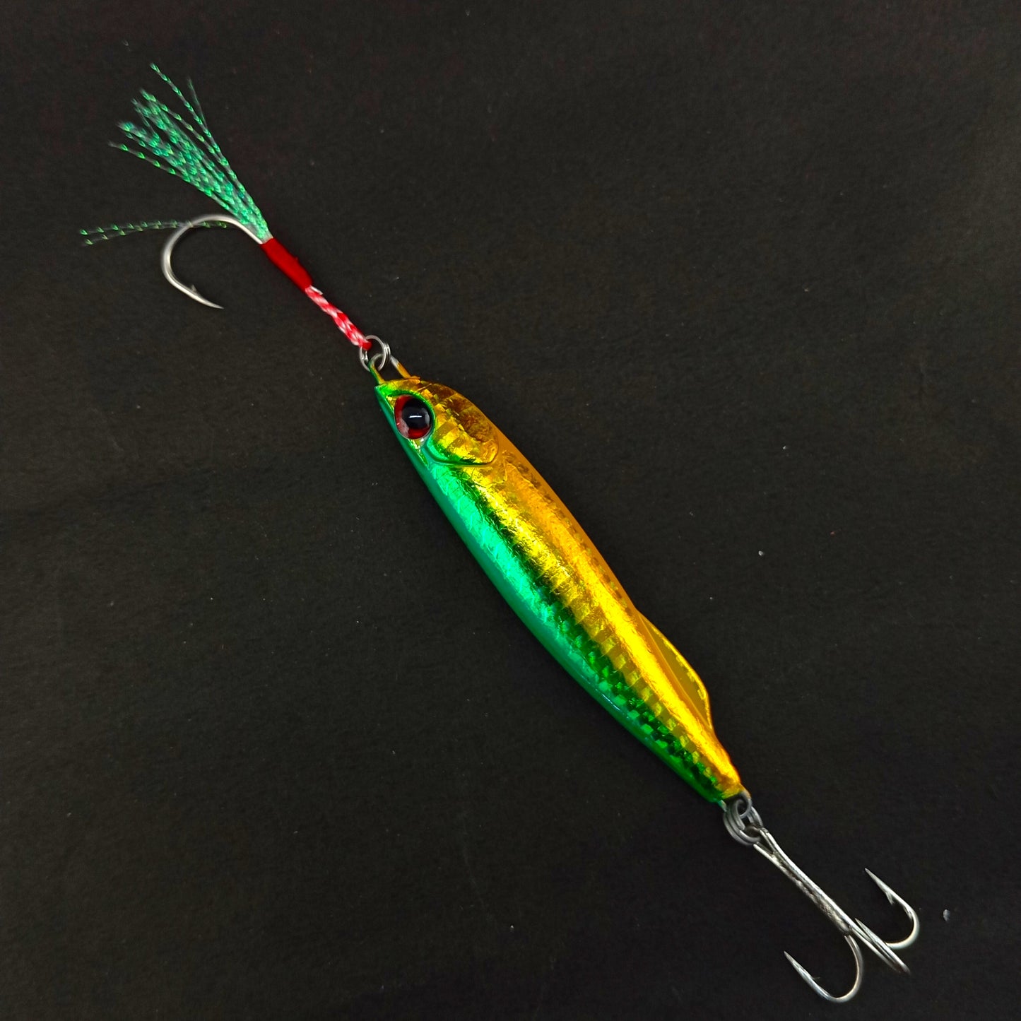 Pushpa Jigs Lure with Single Assist and Treble Hooks -60gms