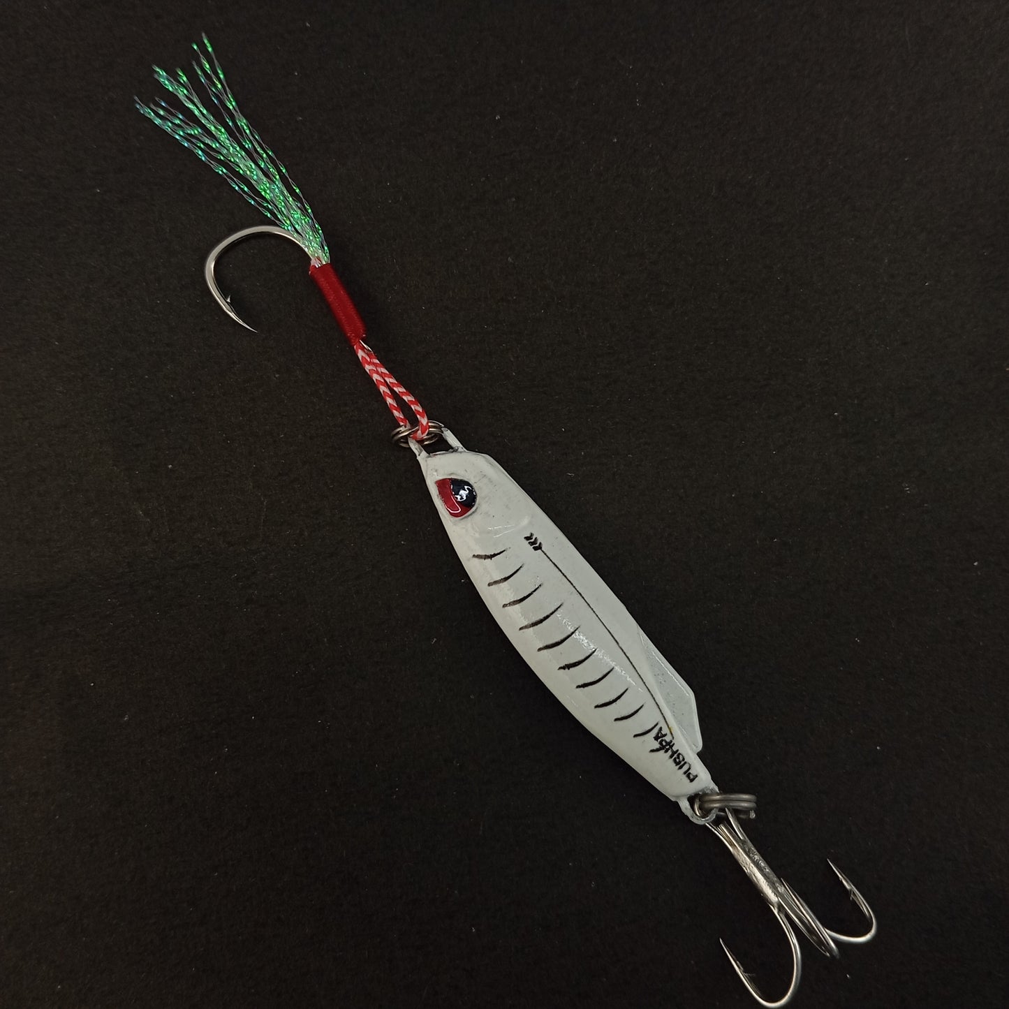 Pushpa Jigs Lure with Single Assist and Treble Hooks | 30gms
