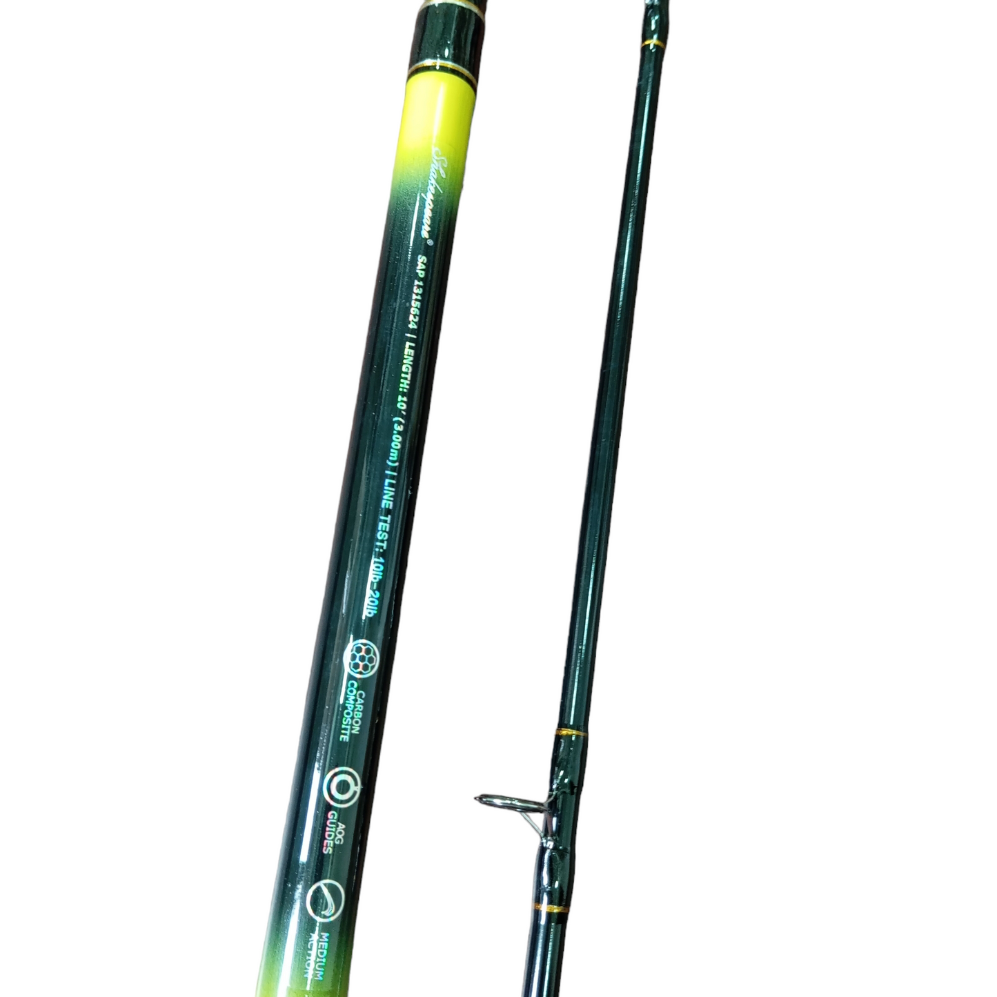 Shakespeare Beta 10Ft Spinning Fishing Rod 10-20lb -Blank and Guide Image