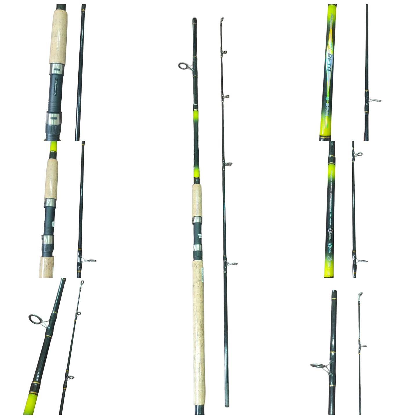 Shakespeare beta 8ft fishing rod length 8 2.40m line tes t10lb-25lb multiple images