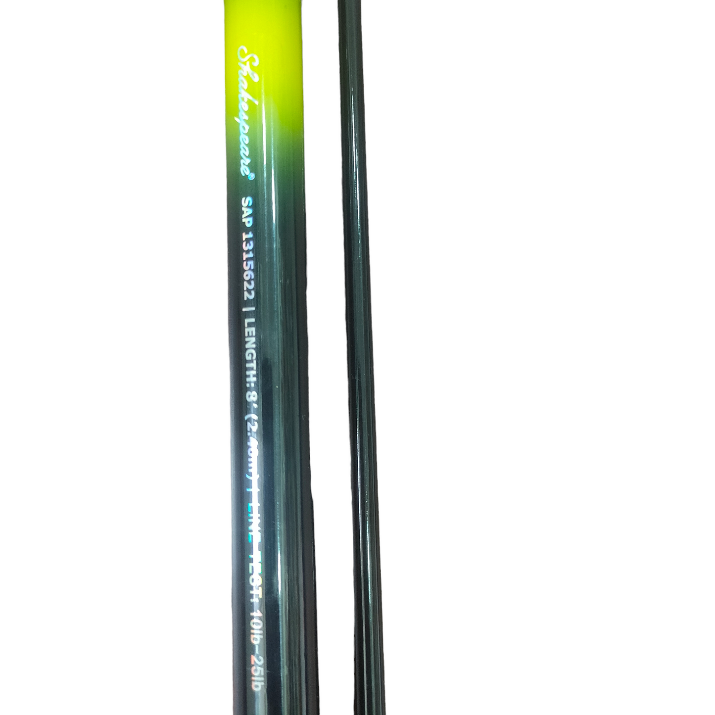Shakespeare beta 8ft fishing rod length 8 2.40m line tes t10lb-25lb close up image