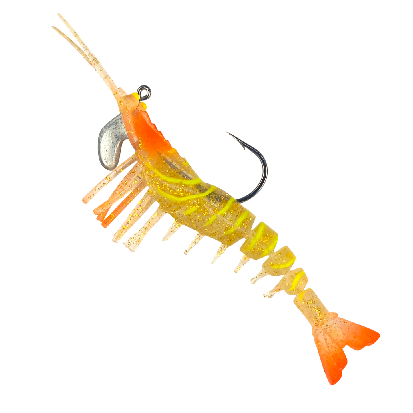 Shrimp With Worm Hooks |13cm |17gms |Fishing Lure